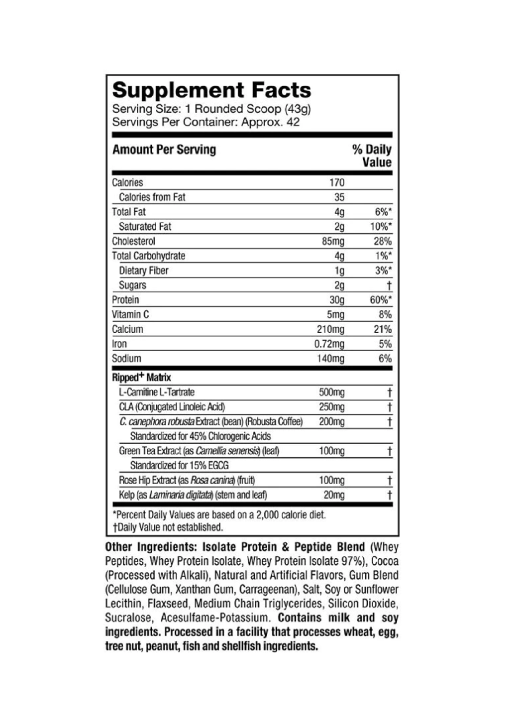 MUSCLE TECH NITRO TECH RIPPED 4LB MUSCLE TECH