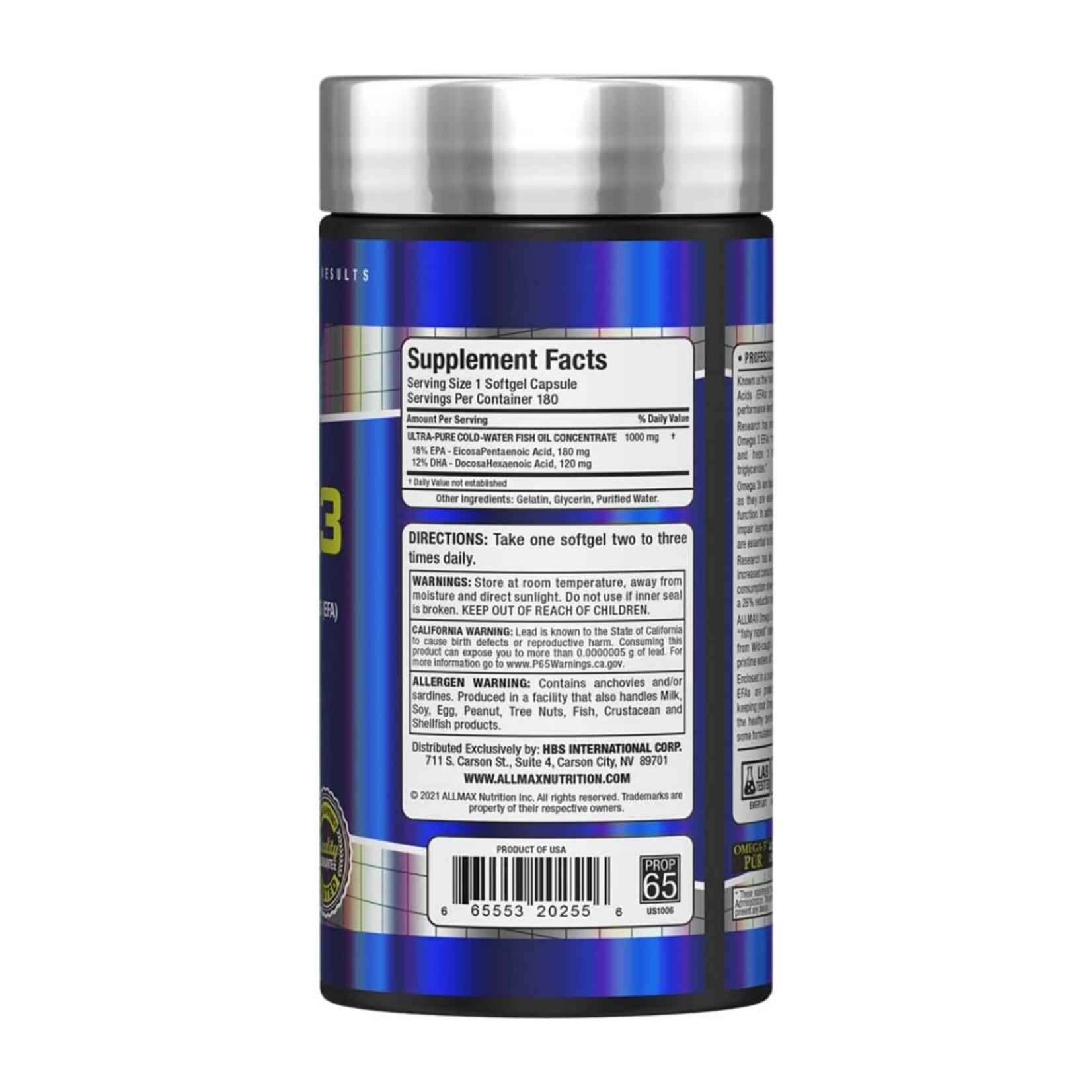 ALLMAX OMEGA 3 ALLMAX 180CT