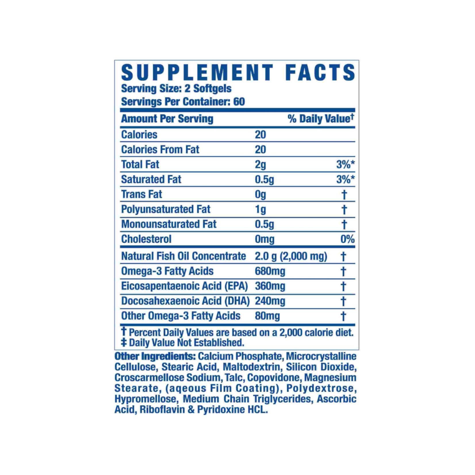 RONNIE COLEMAN OMEGA 3 XS RONNIE COLEMAN 120SV