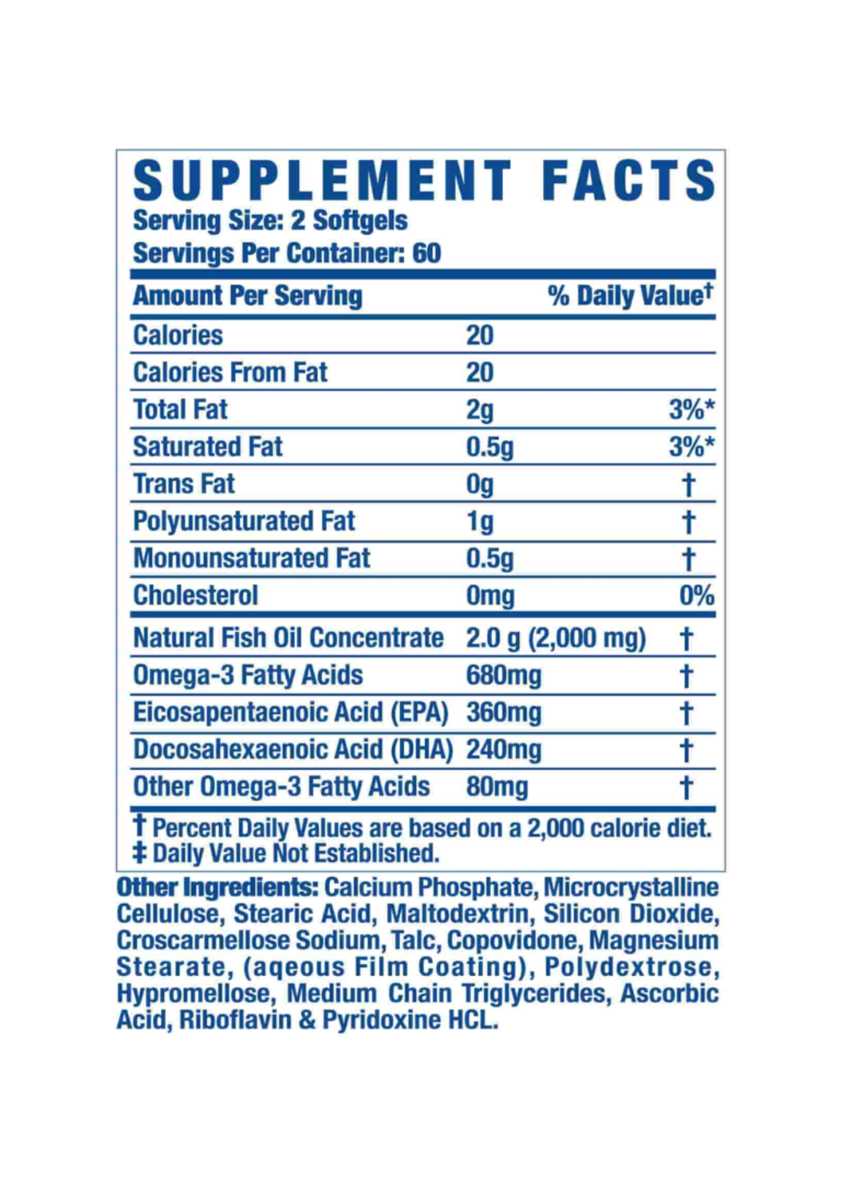 RONNIE COLEMAN OMEGA 3 XS RONNIE COLEMAN 120SV