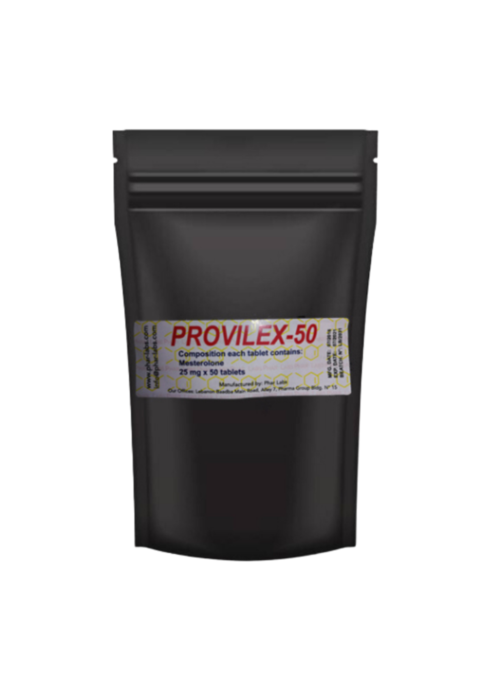 PHAR LABS SILVER PROVILEX (PROVIRON) PHAR LABS SILVER 50MG 50TABS