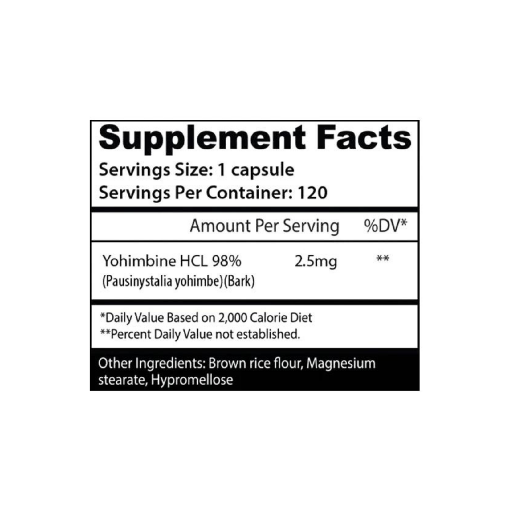 INSANE LABZ YOHIMBINE 120CAPS INSANE LABZ