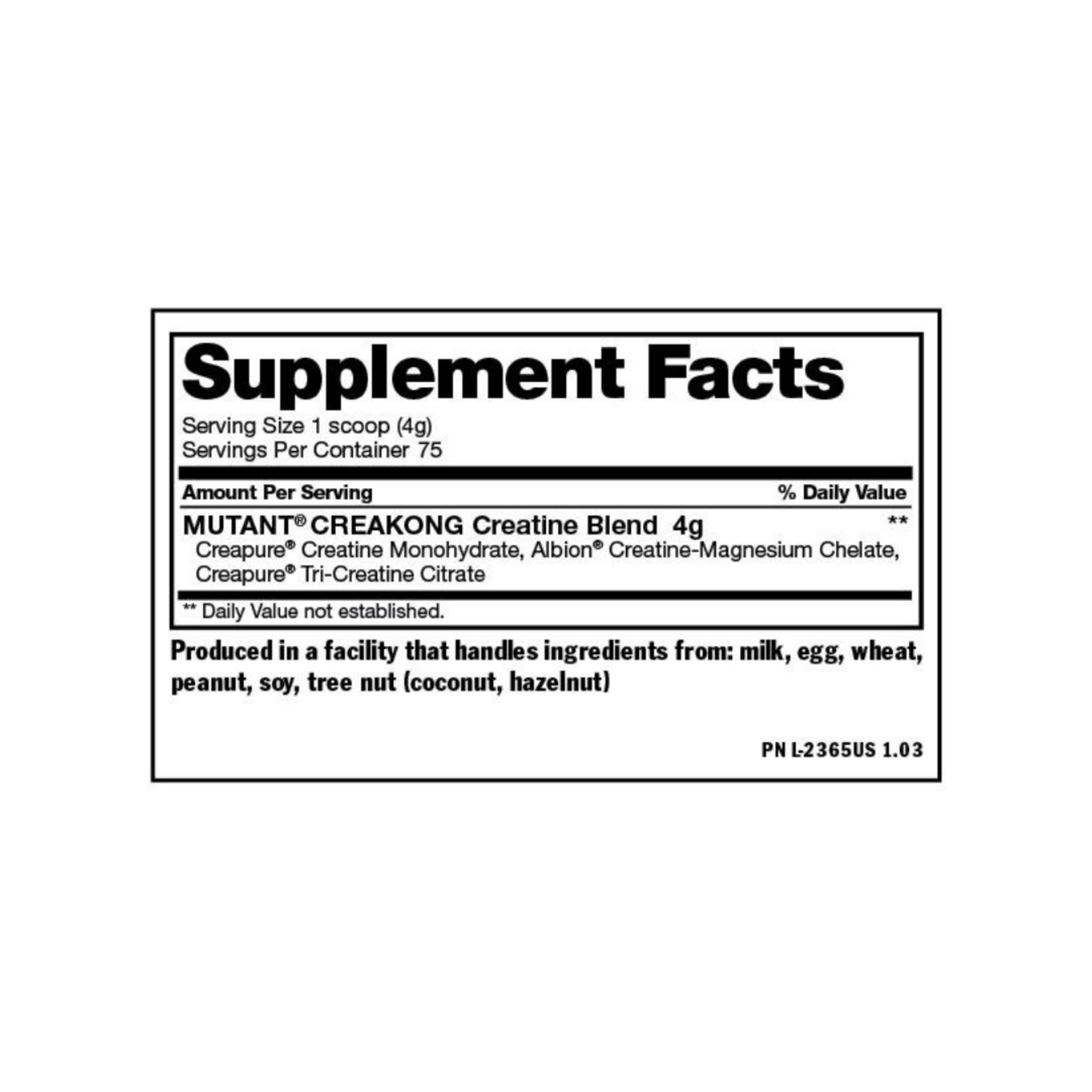 MUTANT CREAKONG MUTANT 300GR