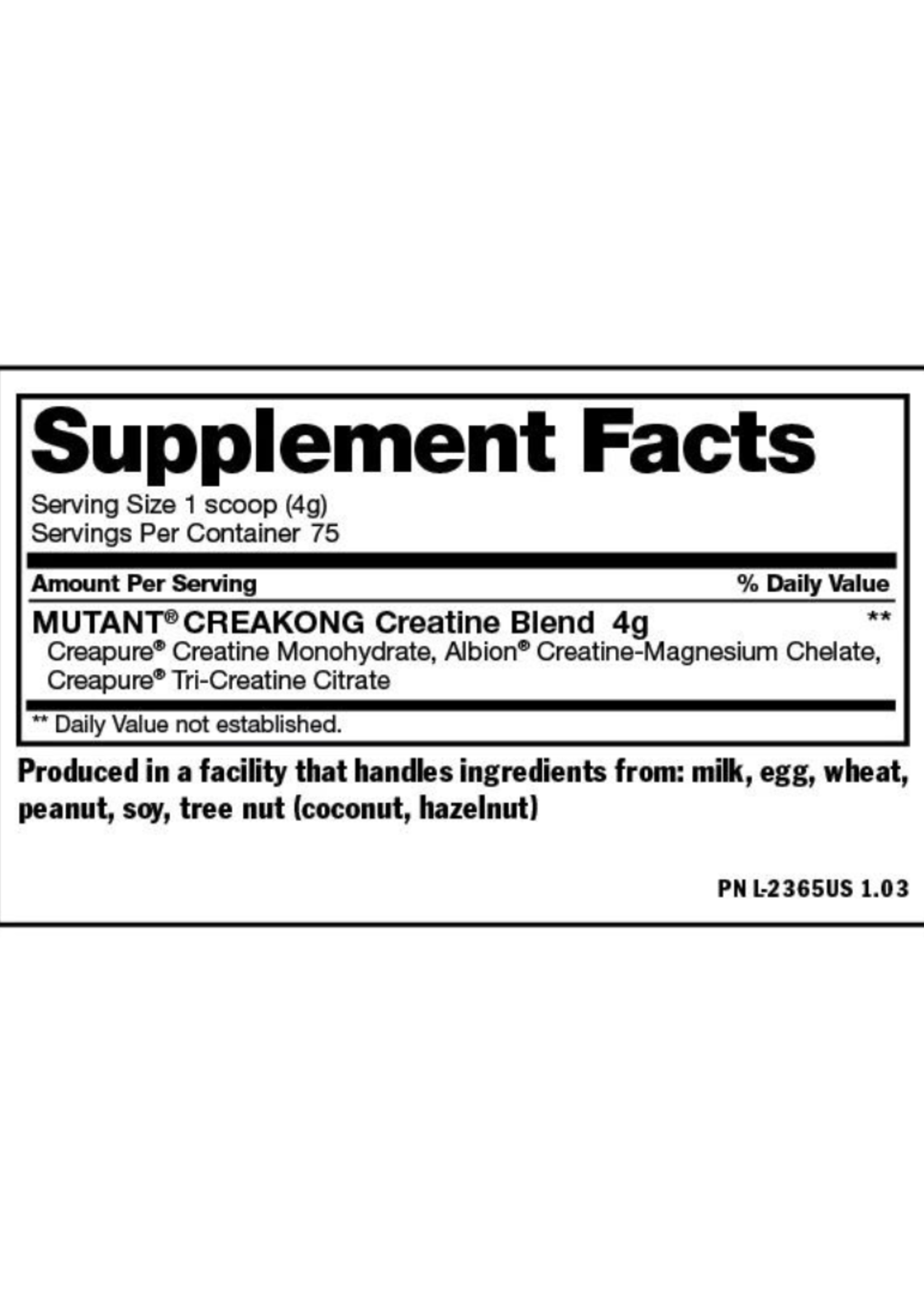 MUTANT CREAKONG MUTANT 300GR