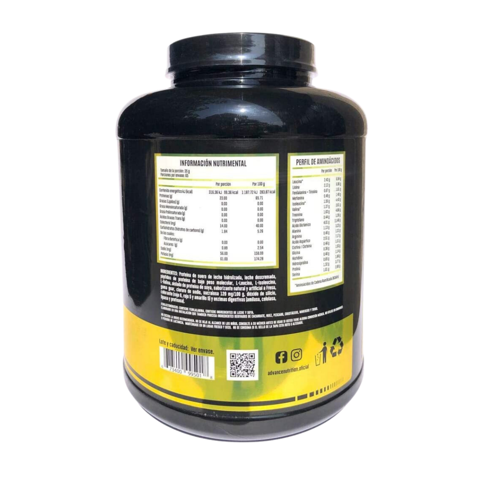 ADVANCED NUTRITION HYDROTEIN BOTE ADVANCED NUTRITION 5LB