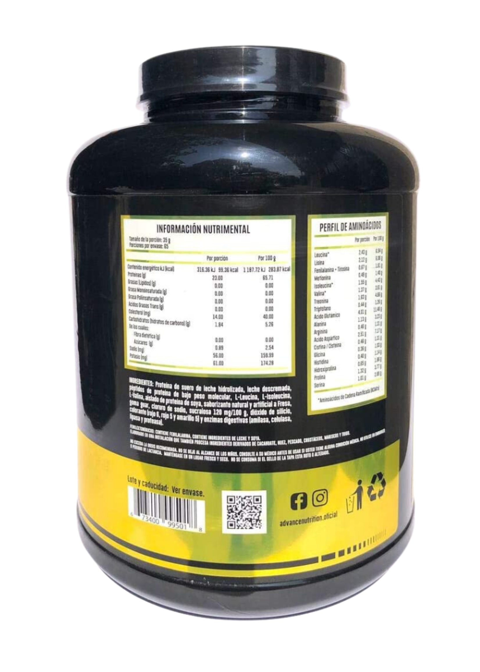 ADVANCED NUTRITION HYDROTEIN BOTE ADVANCED NUTRITION 5LB