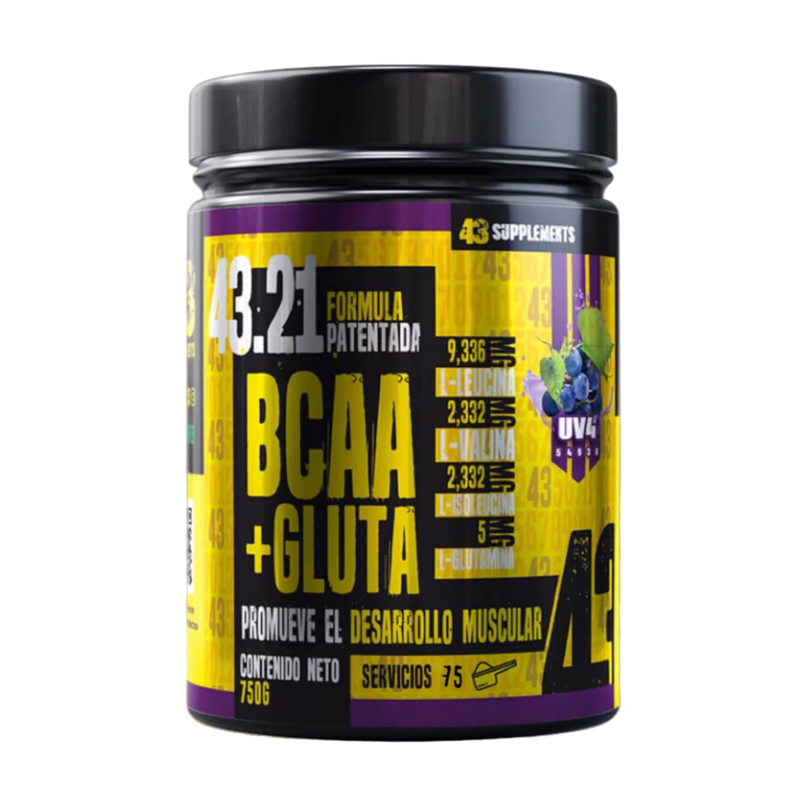 43 SUPPLEMENTS BCAA + GLUTAMINA 43 SUPS 70SV