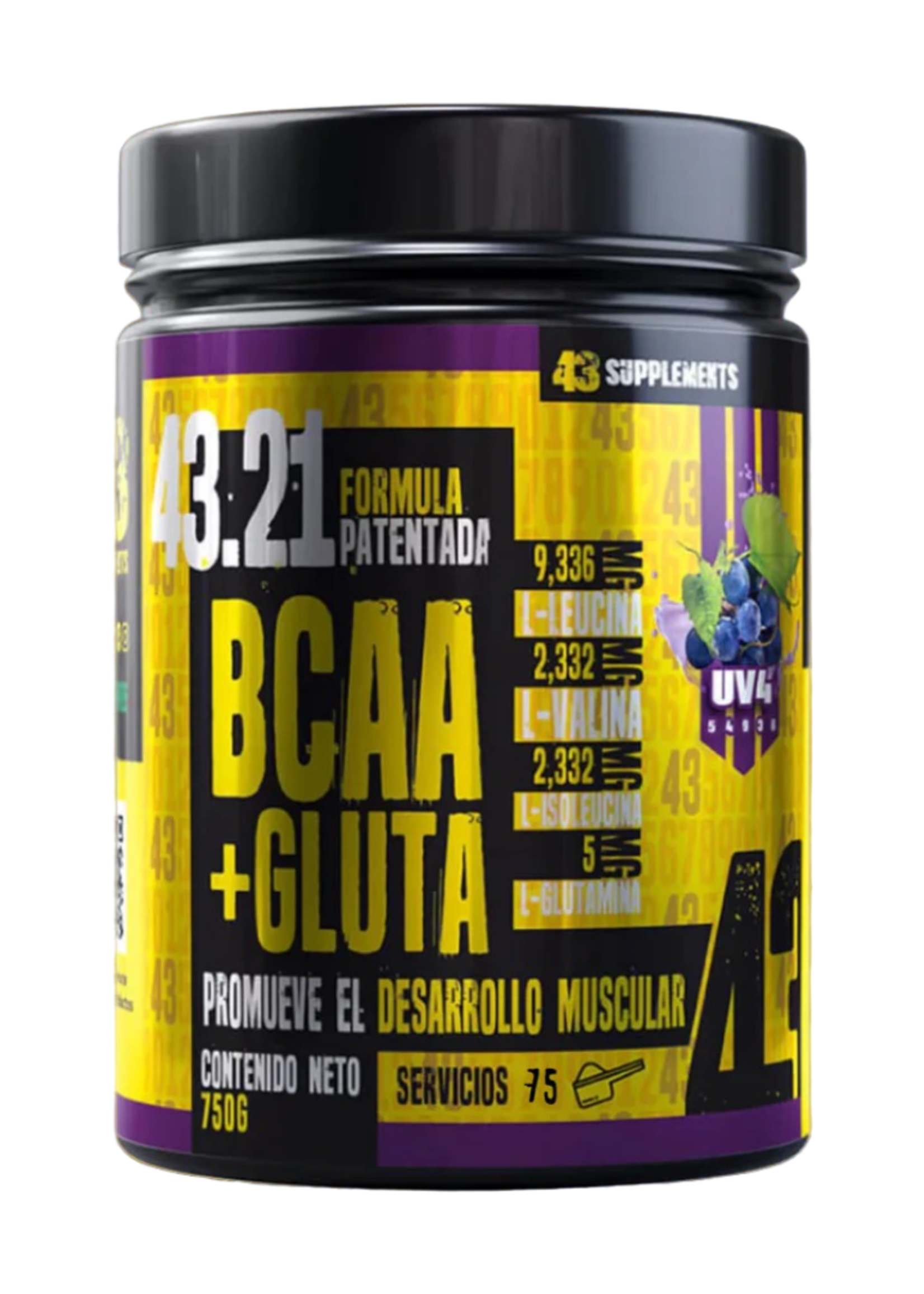 43 SUPPLEMENTS BCAA + GLUTAMINA 43 SUPS 70SV