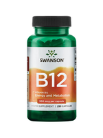 SWANSON VITAMINA B12 500MCG  SABOR FRESA SWANSON 250 CAPS