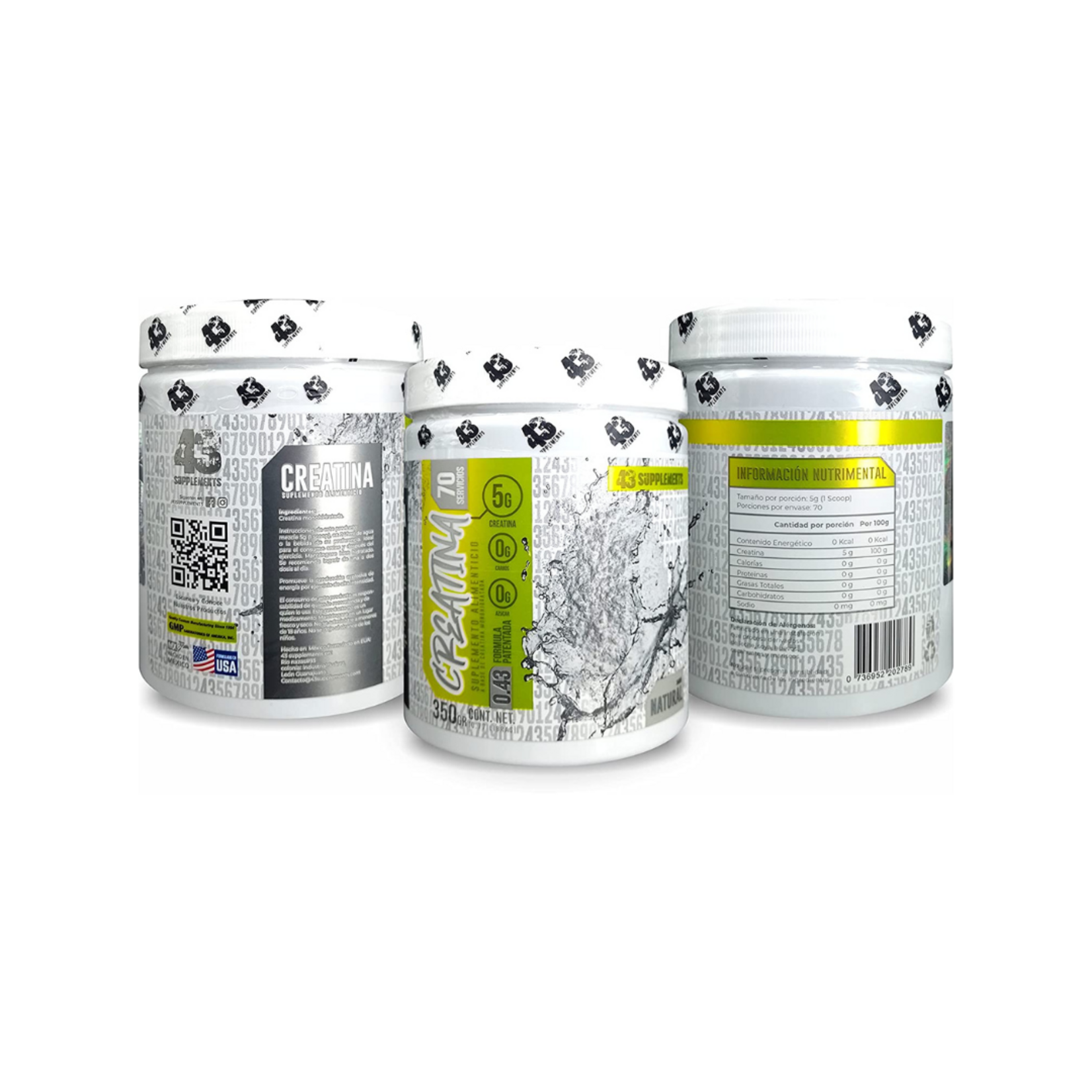 43 SUPPLEMENTS CREATINA 43 SUPPLEMENTS 70SV 350GR