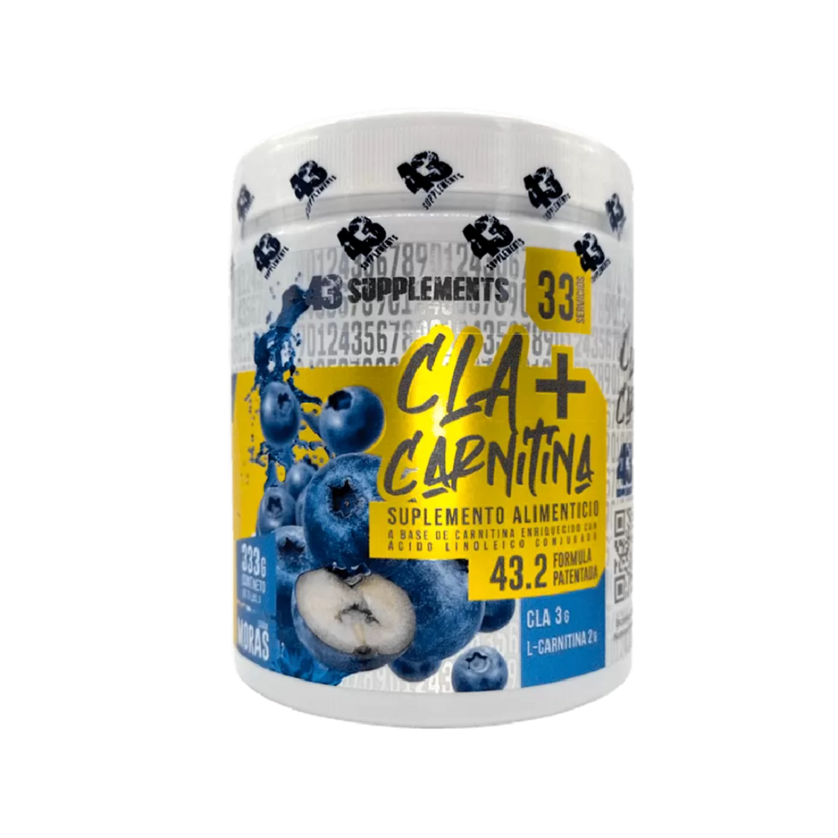 43 SUPPLEMENTS CLA + CARNITINA 43 SUPS 33SV