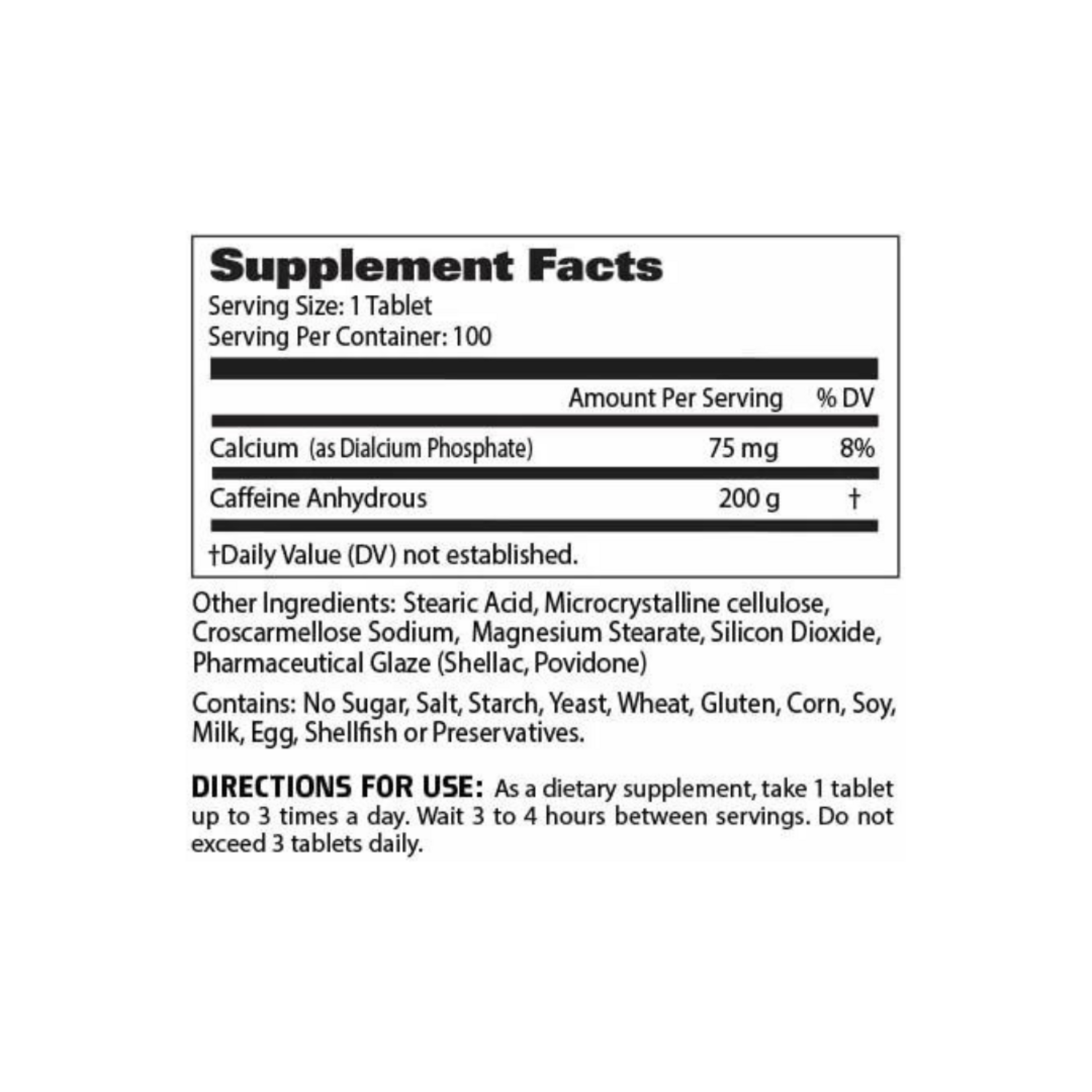 GAT CAFEINA GAT 100TABS