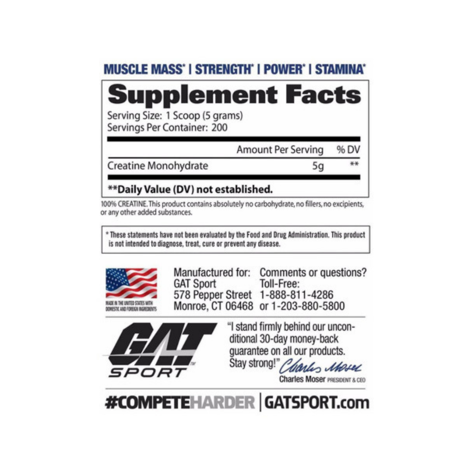 GAT CREATINA GAT 200SV 1KG