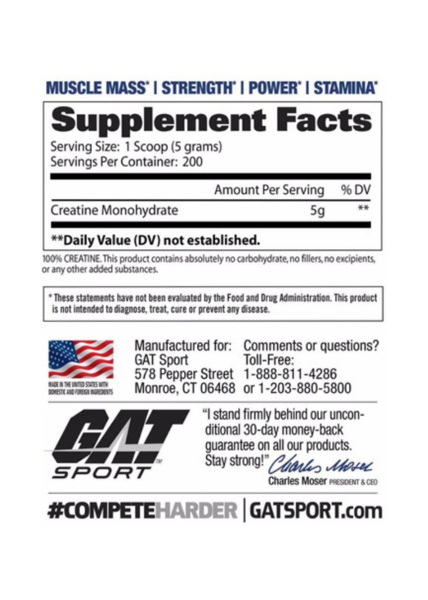 GAT CREATINA GAT 200SV 1KG