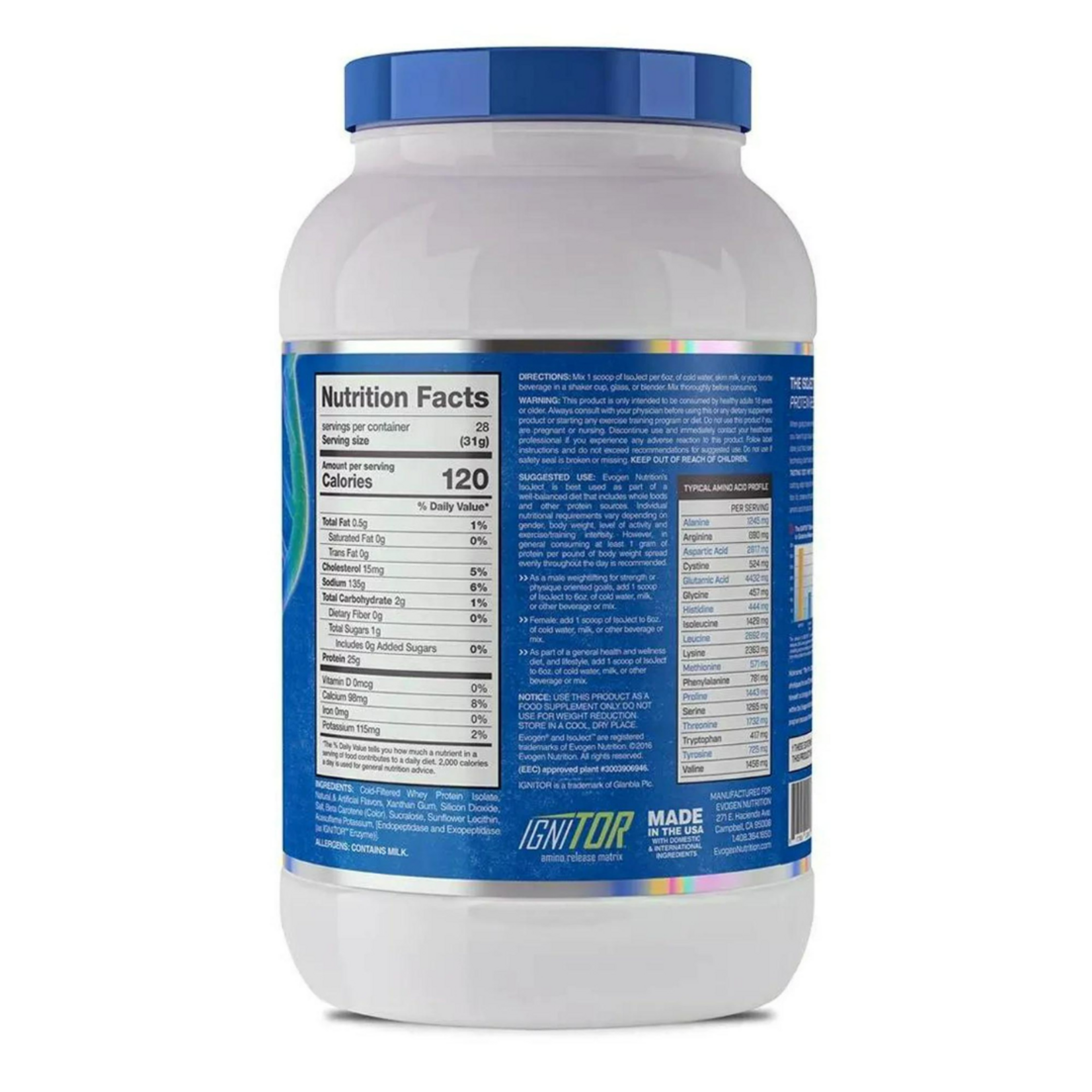 EVOGEN ISOJECT EVOGEN 1.85LB