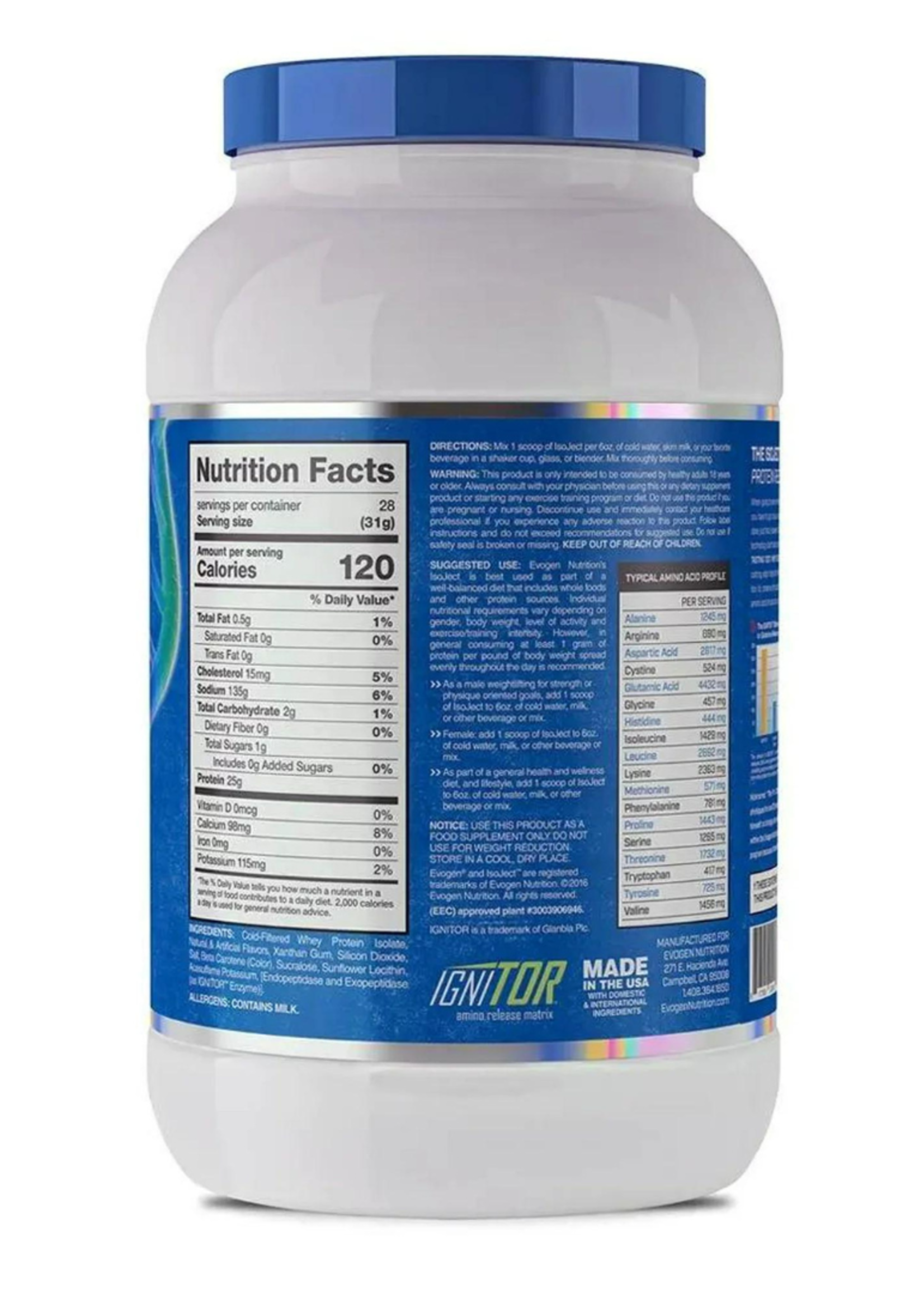 EVOGEN ISOJECT EVOGEN 1.85LB