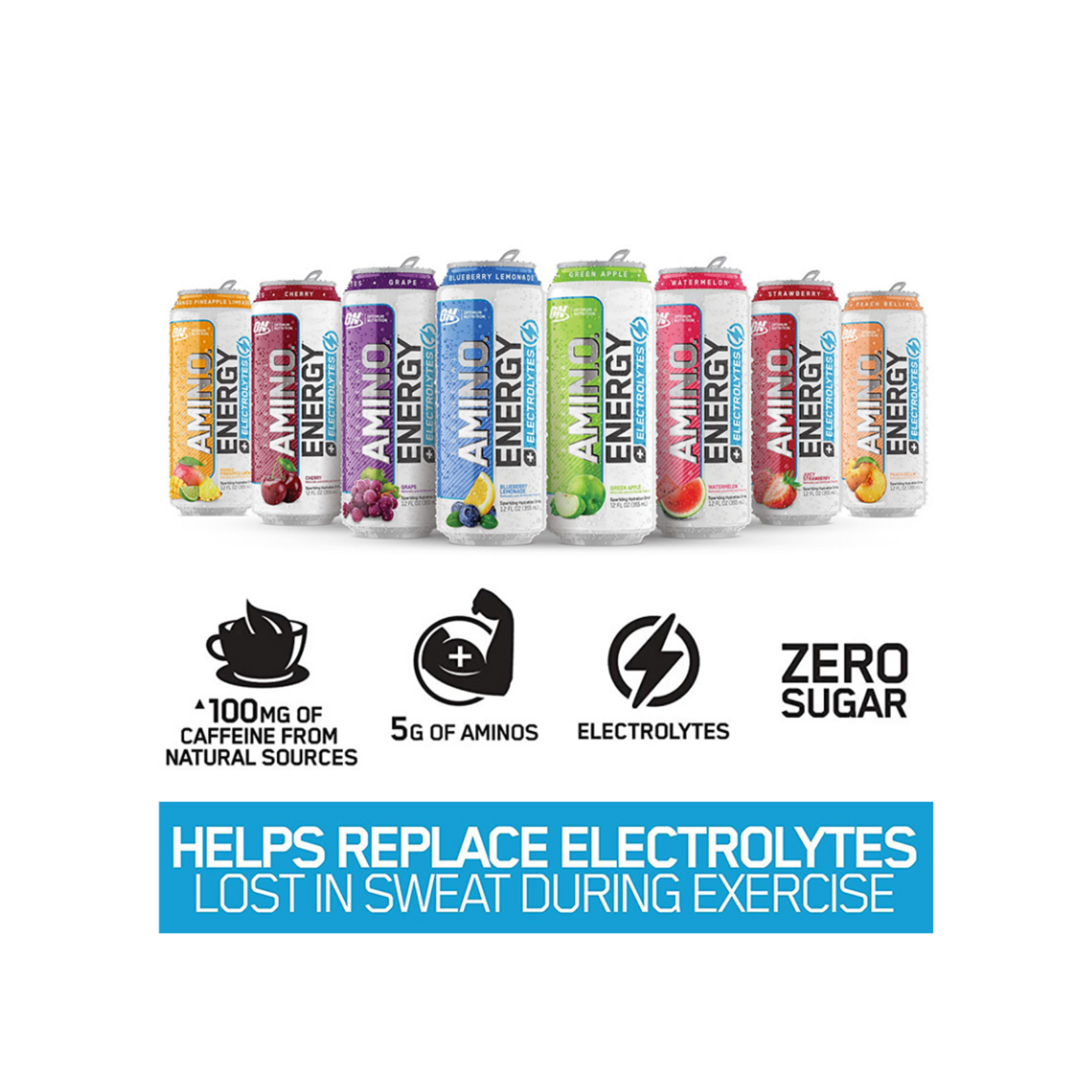 ON SPARKLING AMINO ENERGY ORIGINAL 12OZ 12PACK