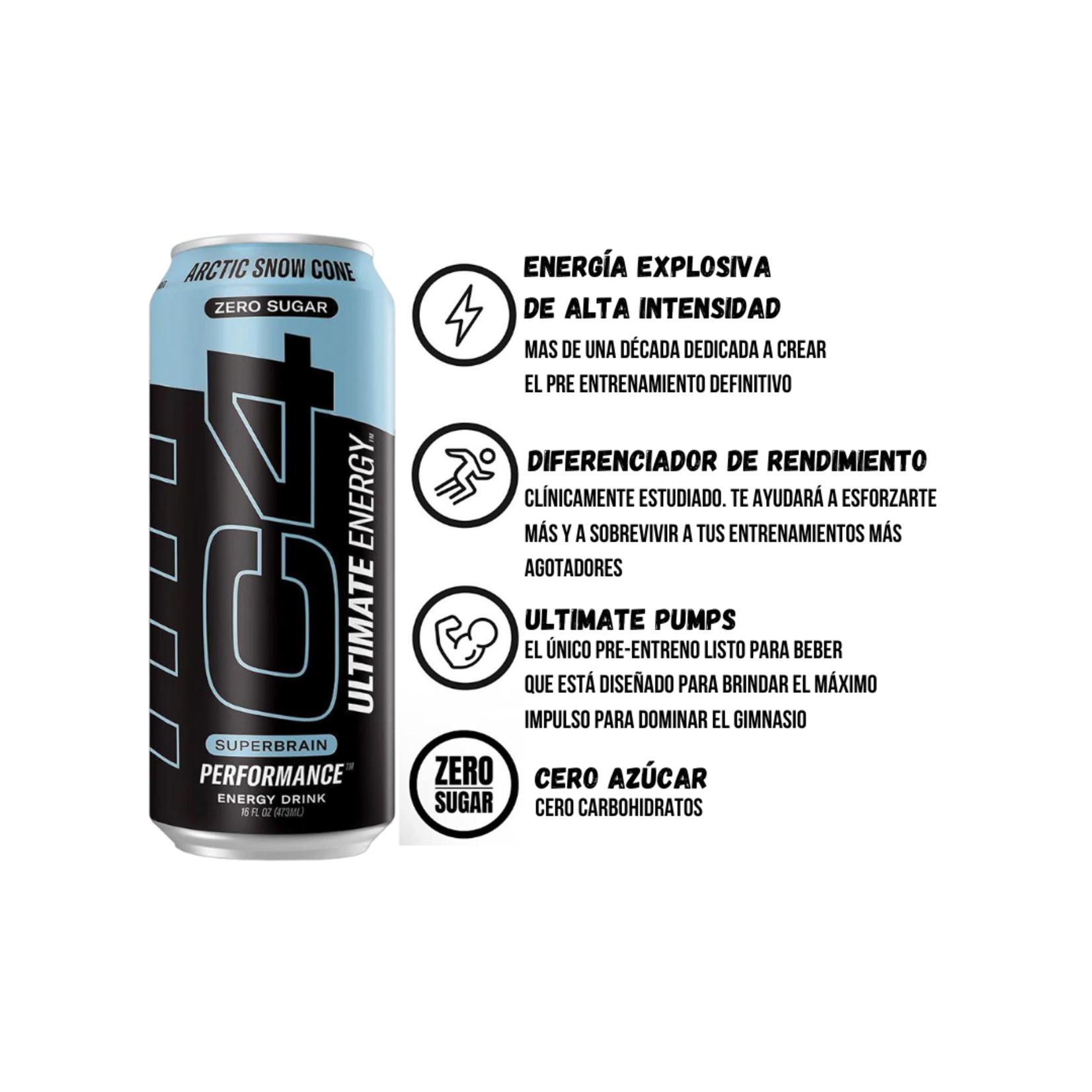 CELLUCOR OFERTA RTD C4 ULTIMATE CRB 16OZ