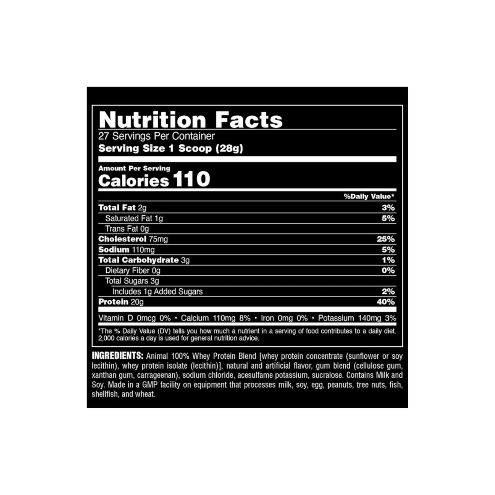 UNIVERSAL ANIMAL 100% WHEY PROTEIN 4LB UNIVERSAL