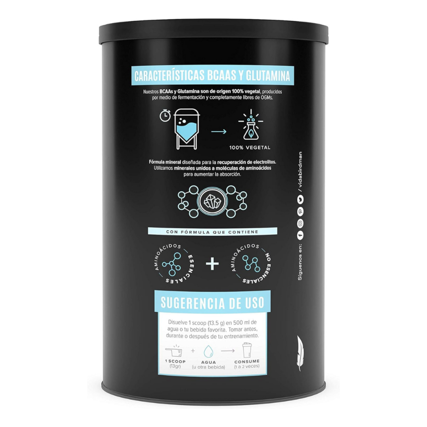 BIRDMAN BCAAs & GLUTAMINA BIRDMAN 30SV