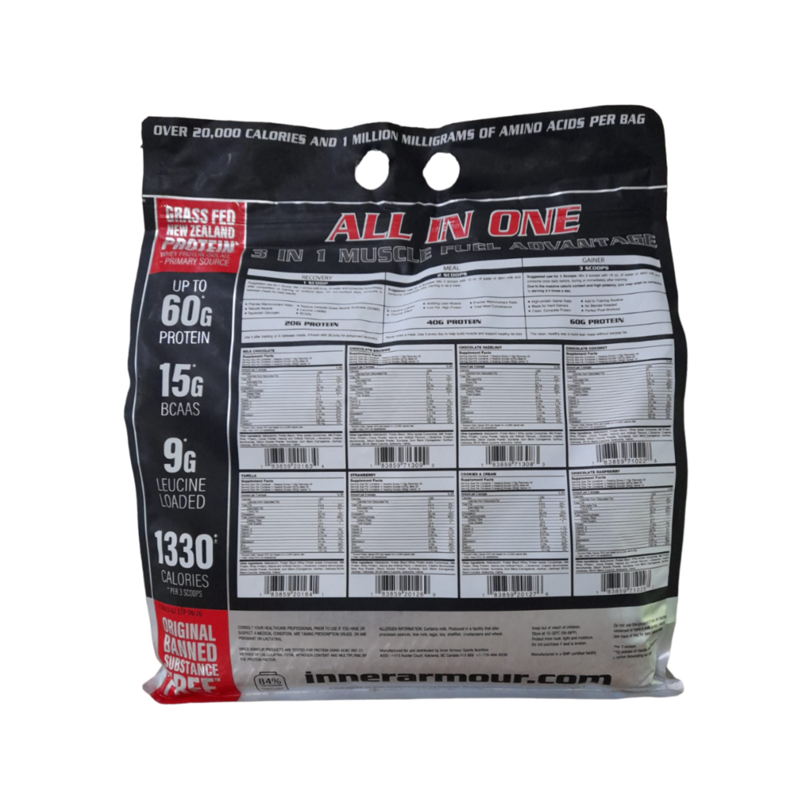 INNER ARMOUR PEAK ANABOLIC MASS 12LBS INNER ARMOUR