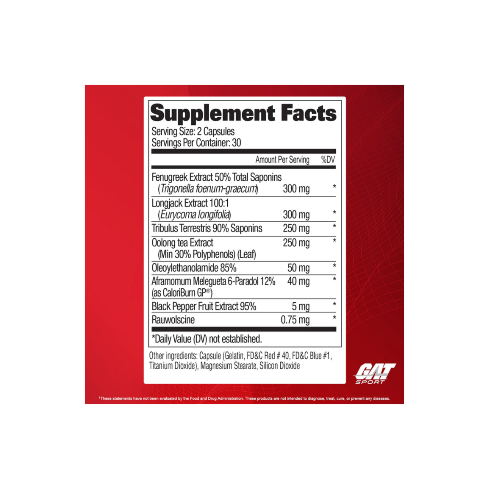 GAT TESTROL FIRE GAT 60CT