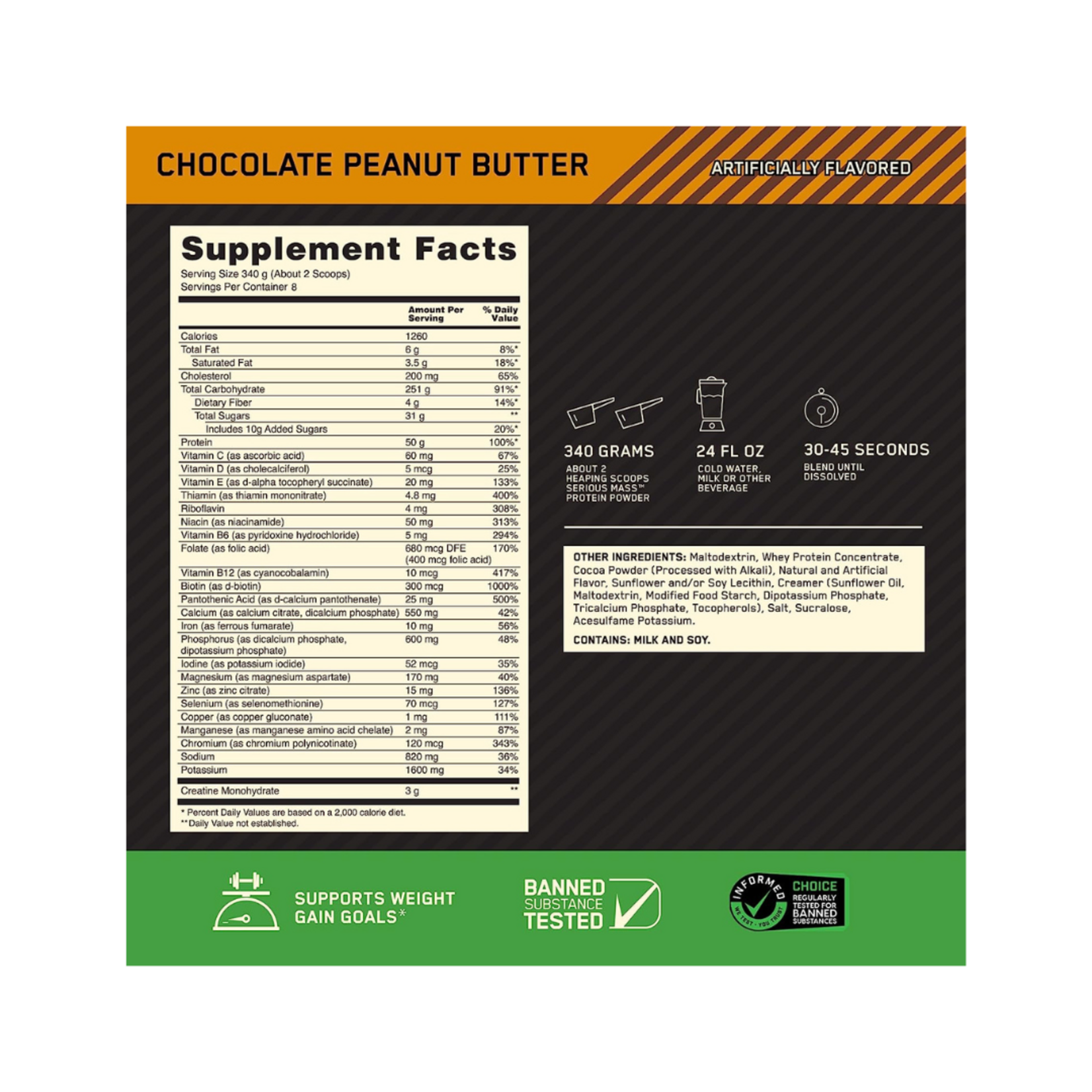 ON SERIOUS MASS 6LB ON