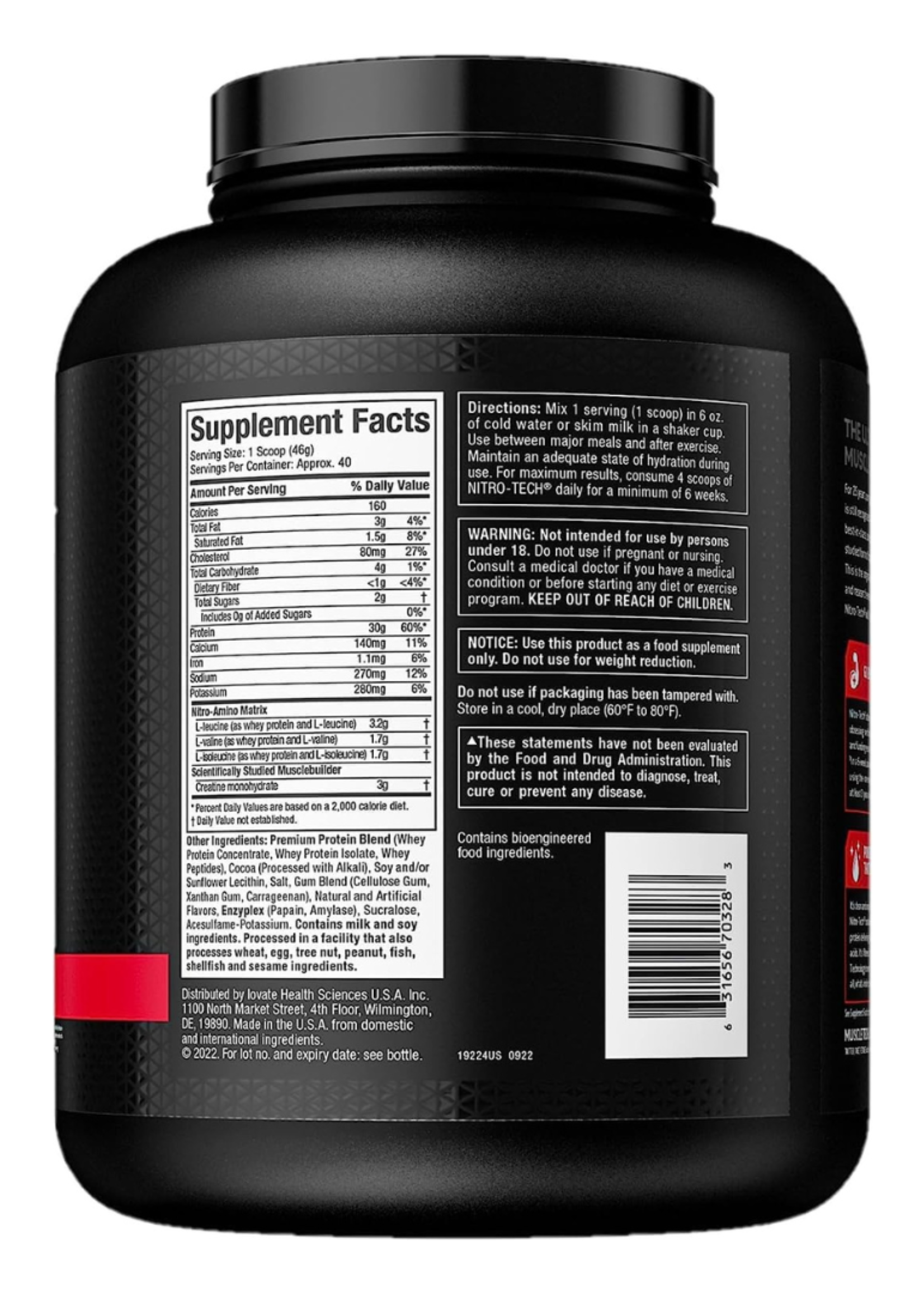MUSCLE TECH NITRO TECH PERF (WHEY PROTEIN) 4LB MUSCLE TECH
