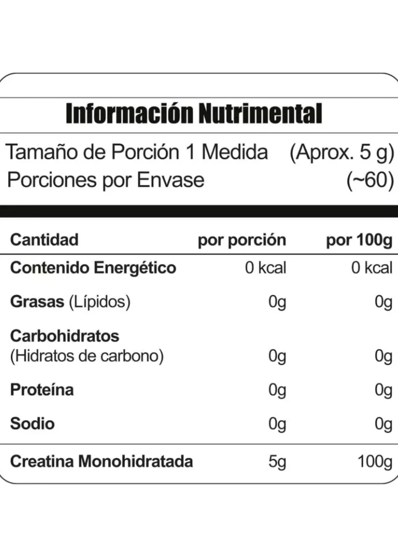 META NUTRITION CREAPURE META NUTRITION 60SV