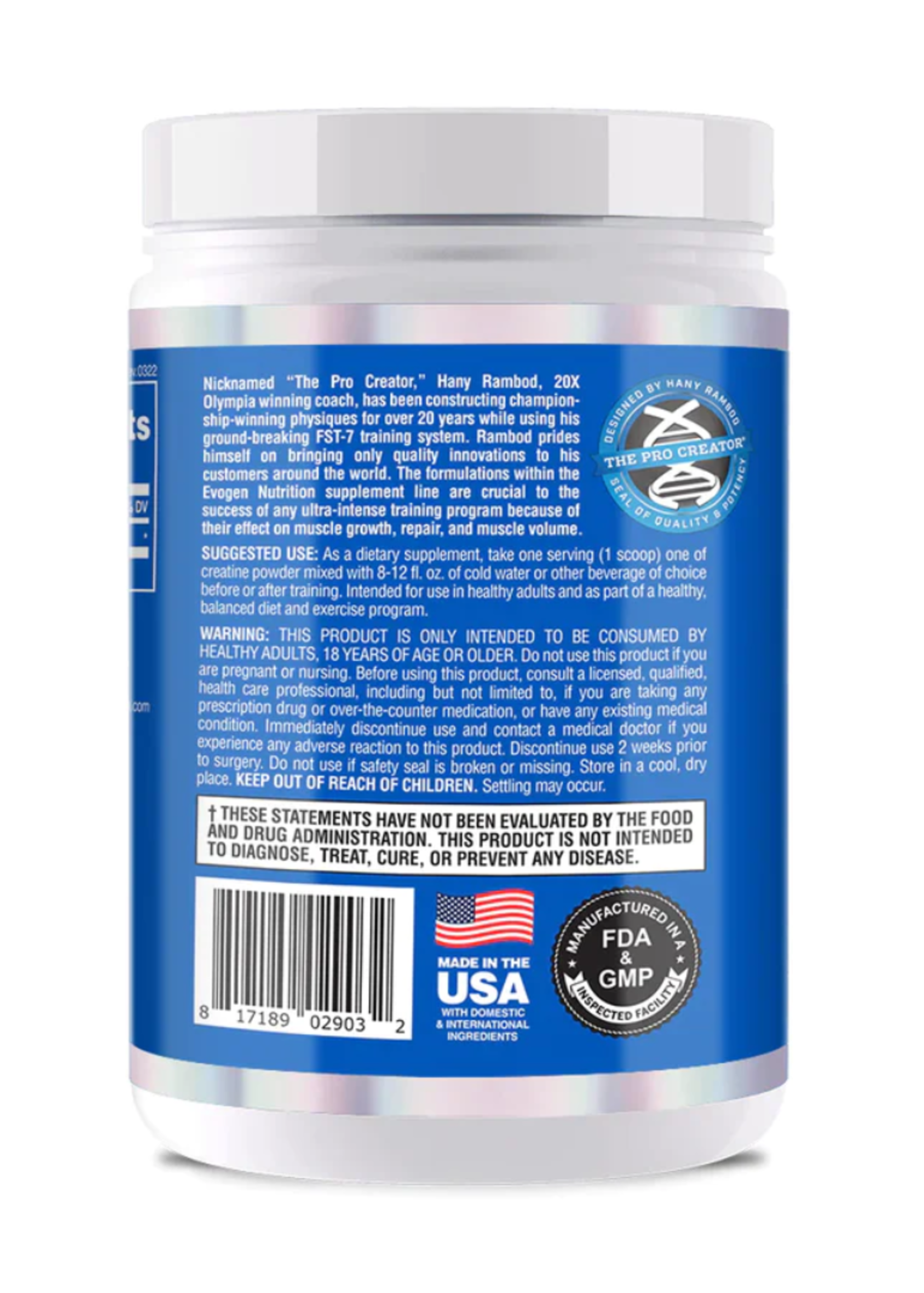 EVOGEN CREATINA EVOGEN 300GR