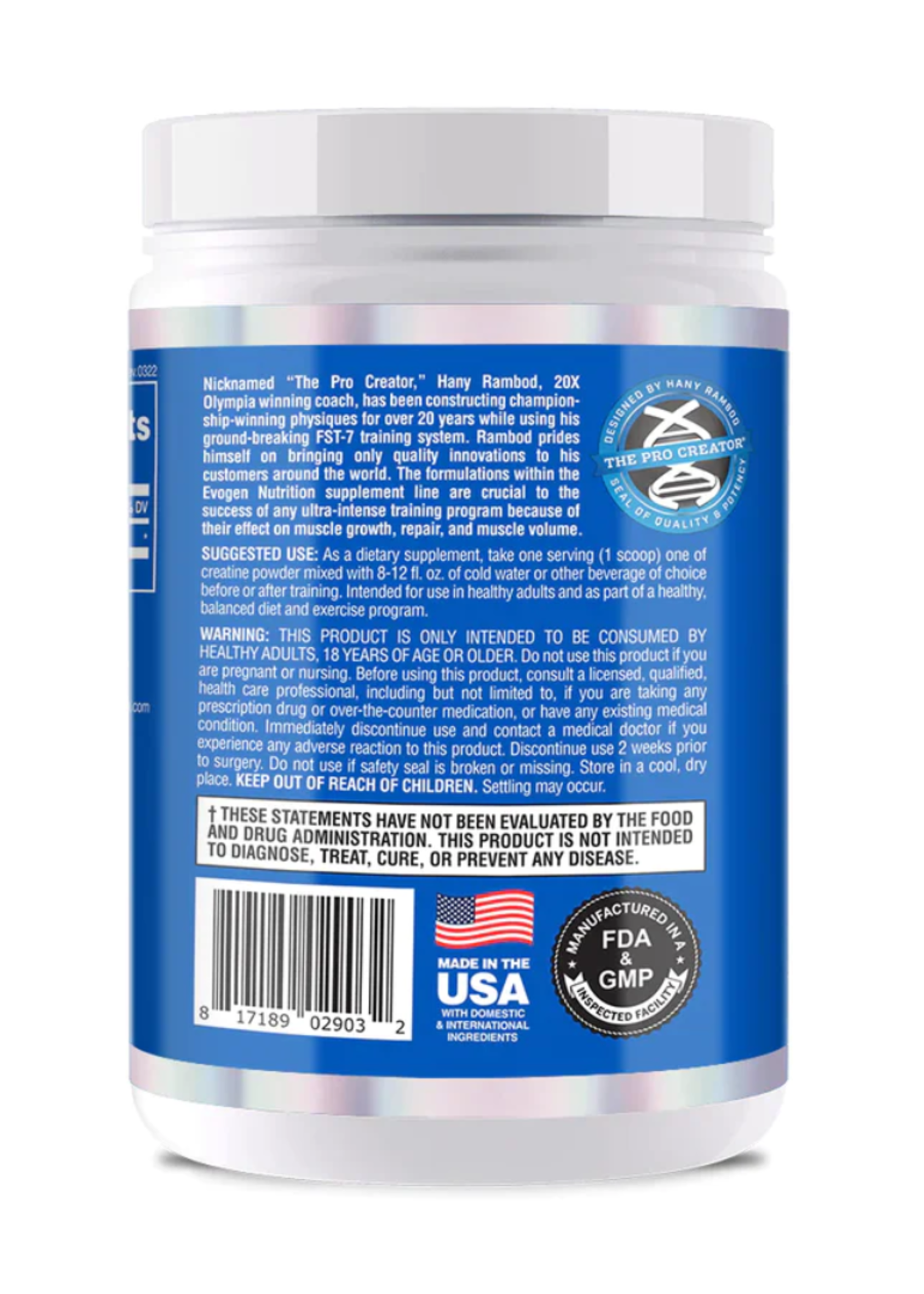 EVOGEN CREATINE EVOGEN 300GR