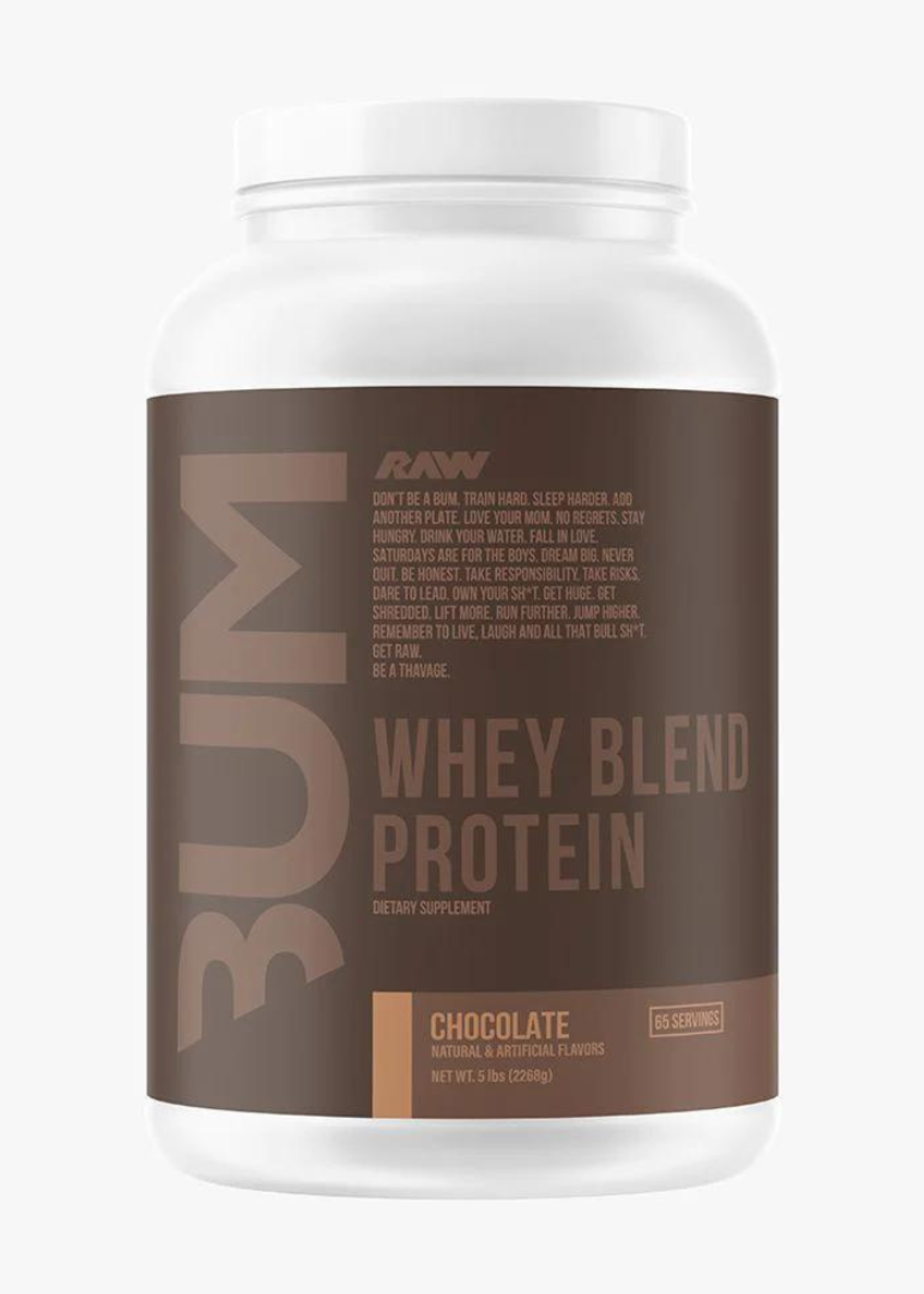 RAW BUM WHEY BLEND PROTEIN 5LB RAW