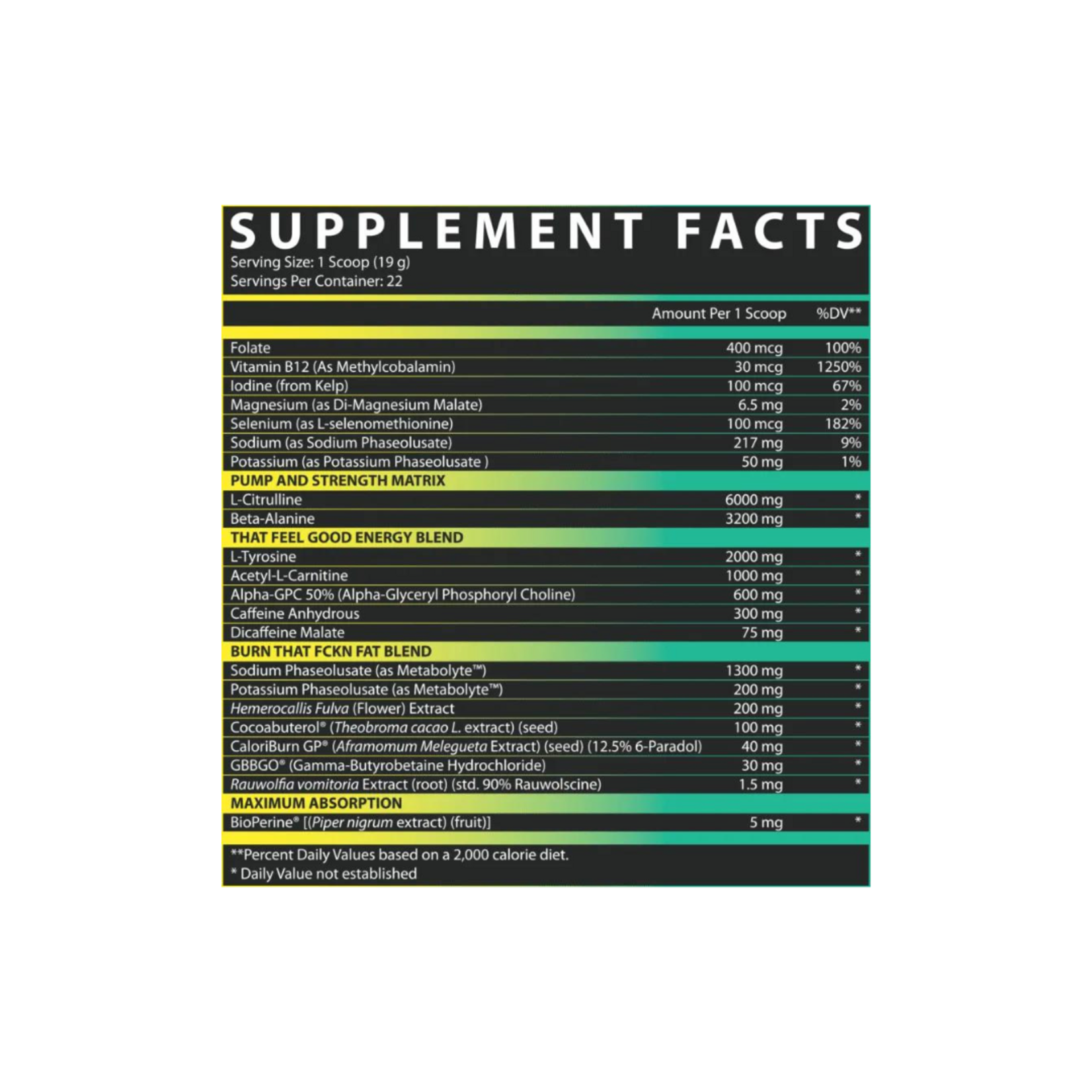 NUTREX OUTLIFT AMPED 22SV NUTREX