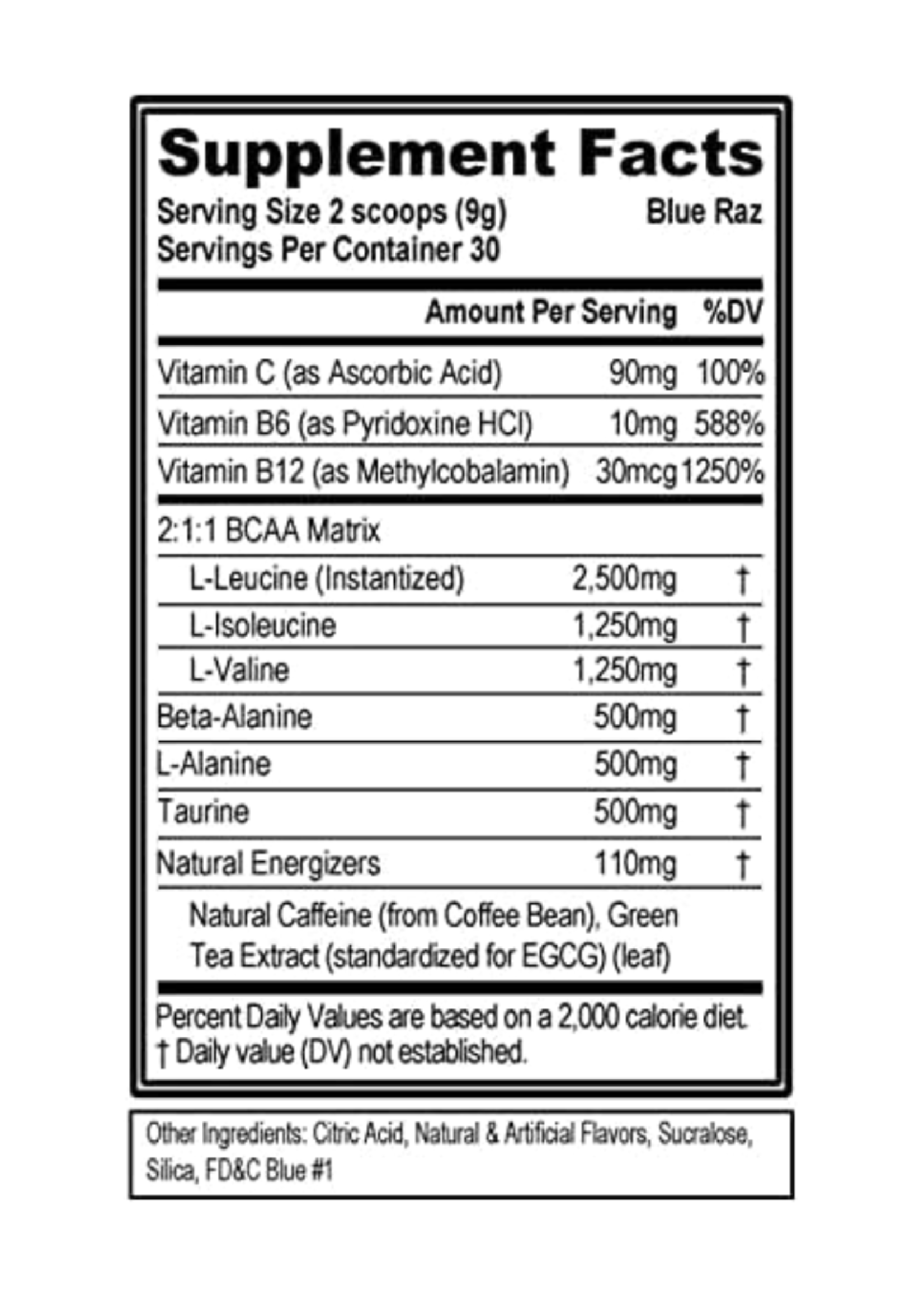 EVL NUTRITION BCAA ENERGY EVL 30SV