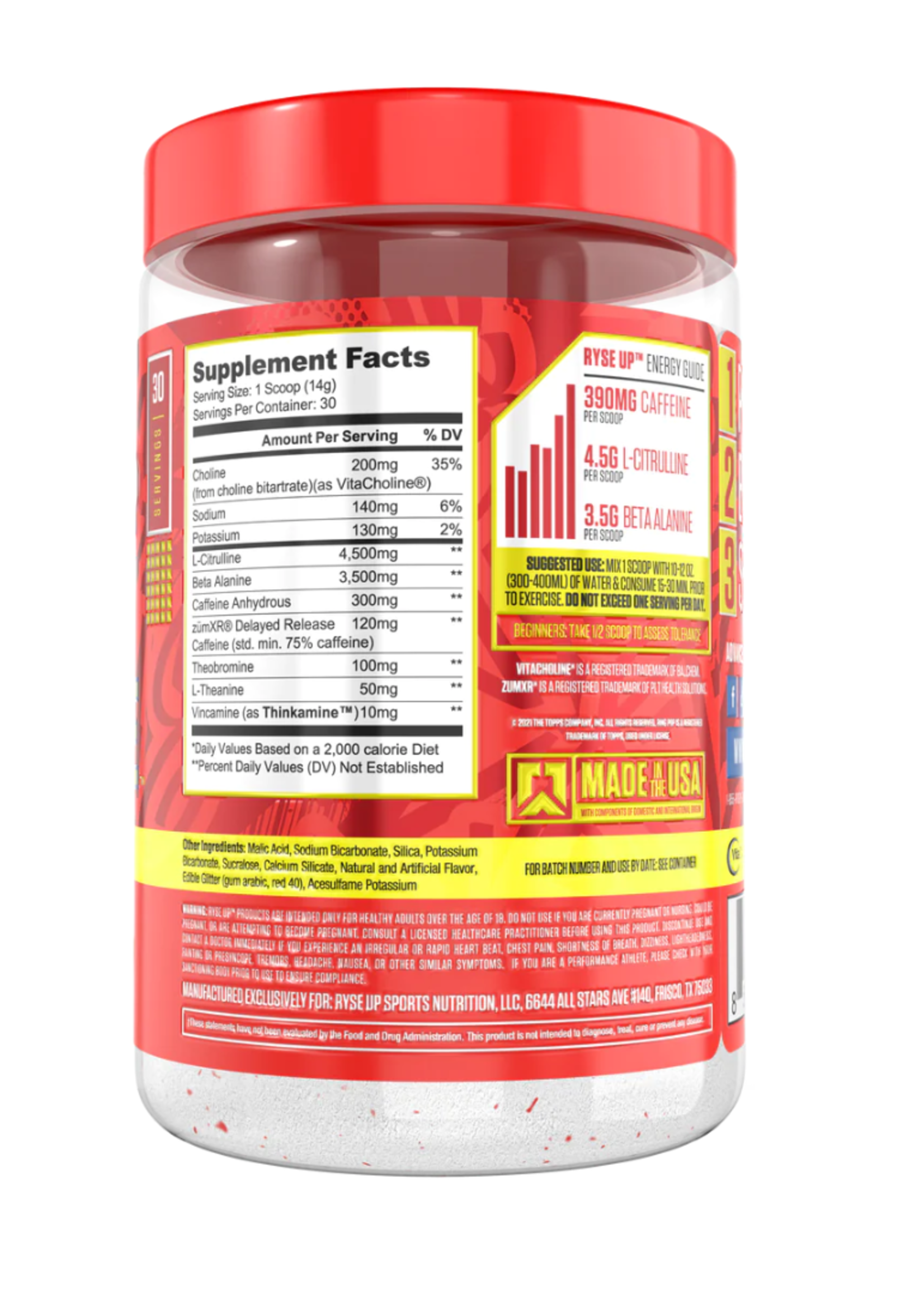 RYSE LOADED PRE WORKOUT RYSE 30SV