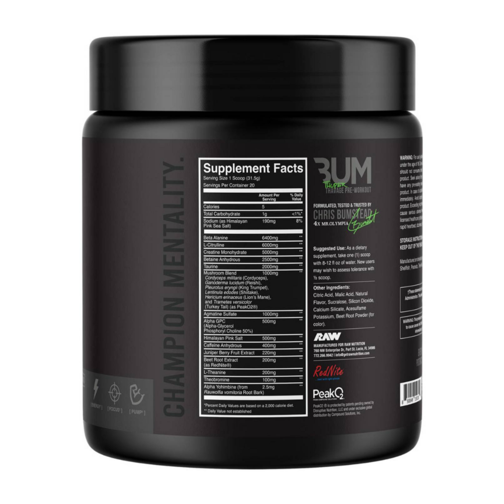 RAW CBUM THUPER THAVAGE 20SV RAW