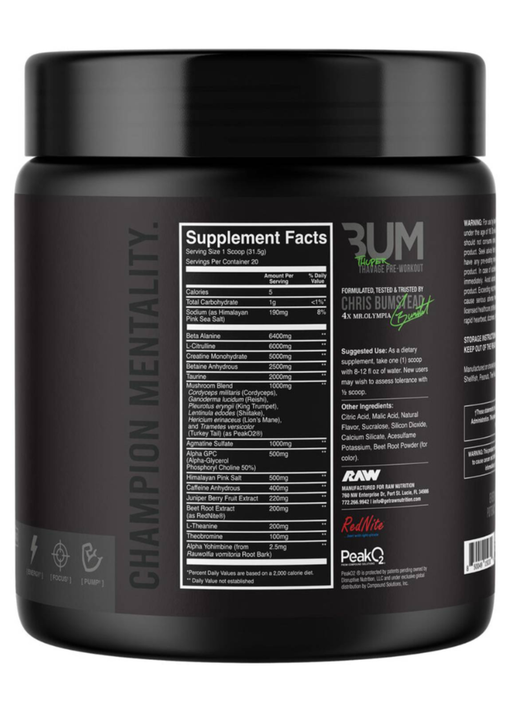 RAW CBUM THUPER THAVAGE 20SV RAW