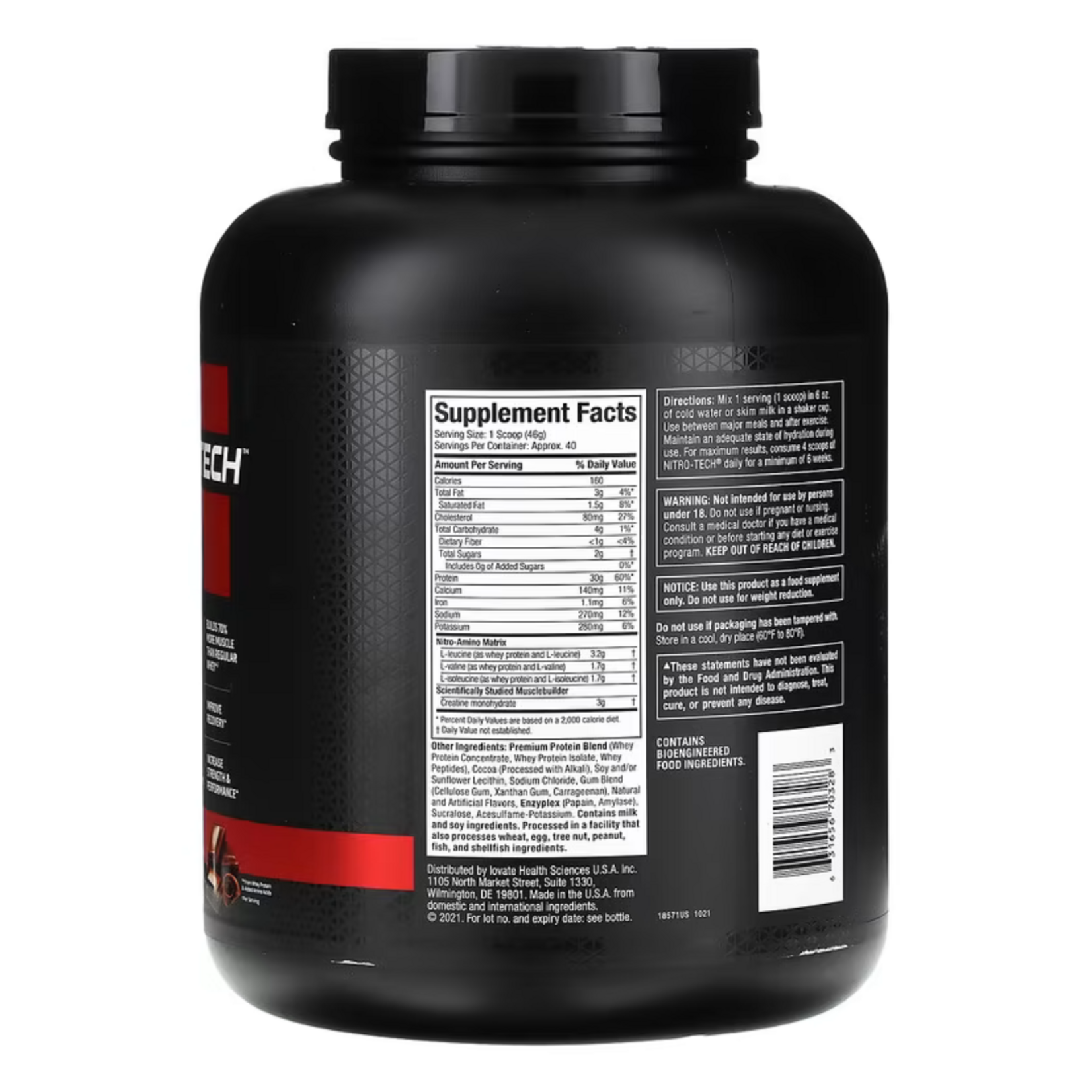 MUSCLE TECH NITRO TECH RIPPED 4LB MUSCLE TECH