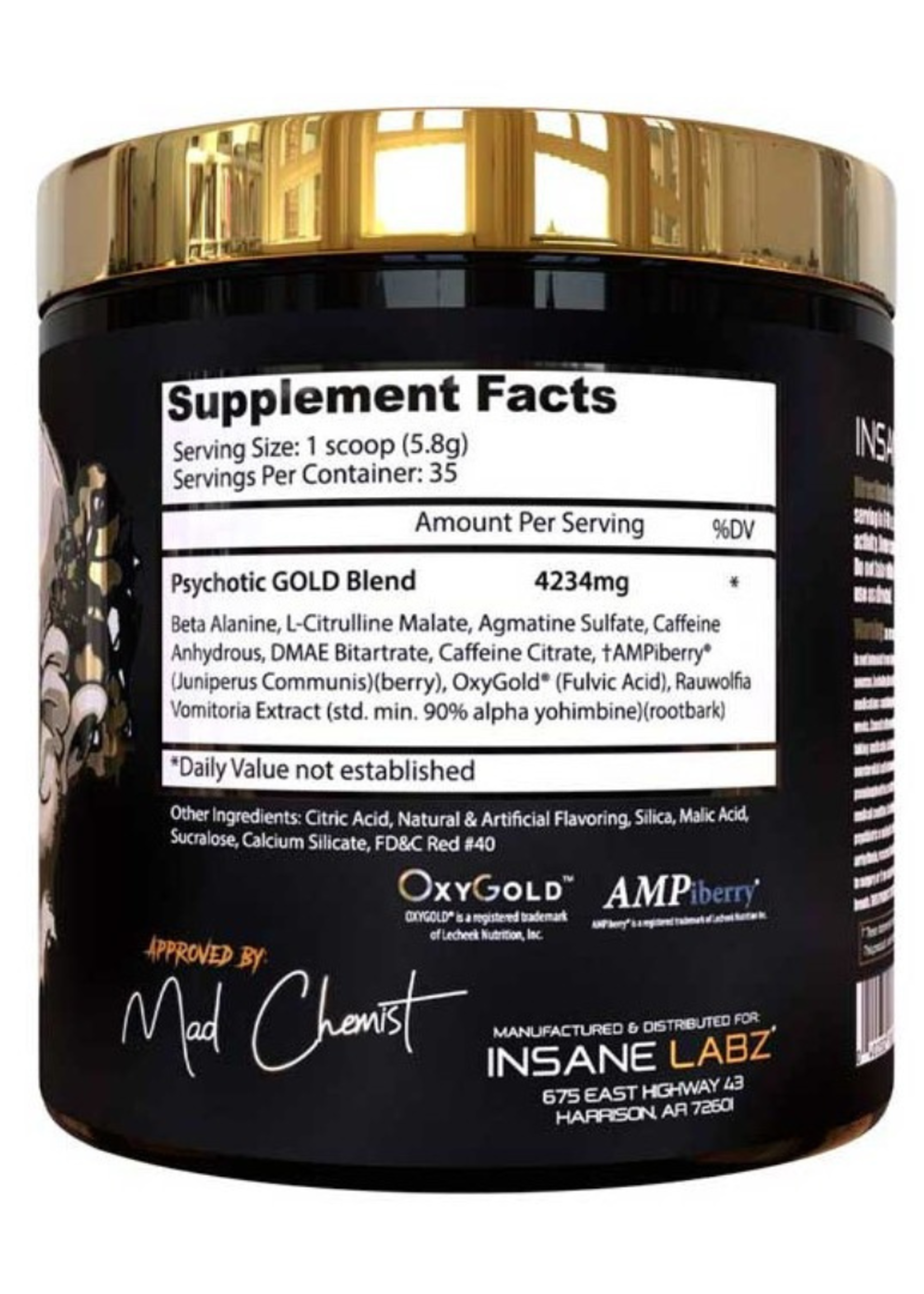 INSANE LABZ PSYCHOTIC GOLD 35SV INSANE LABZ
