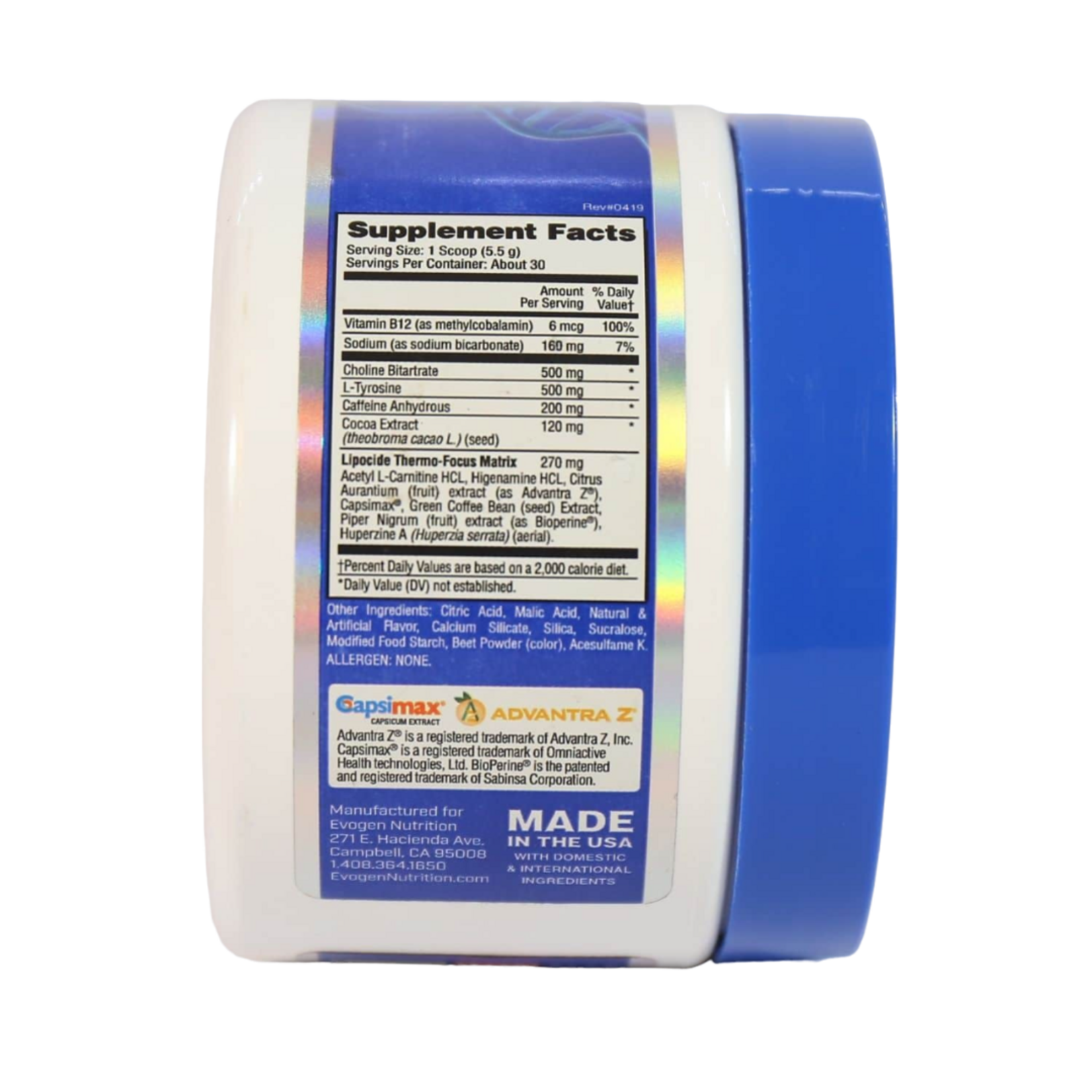 EVOGEN LIPOCIDE IR EVOGEN 30SV