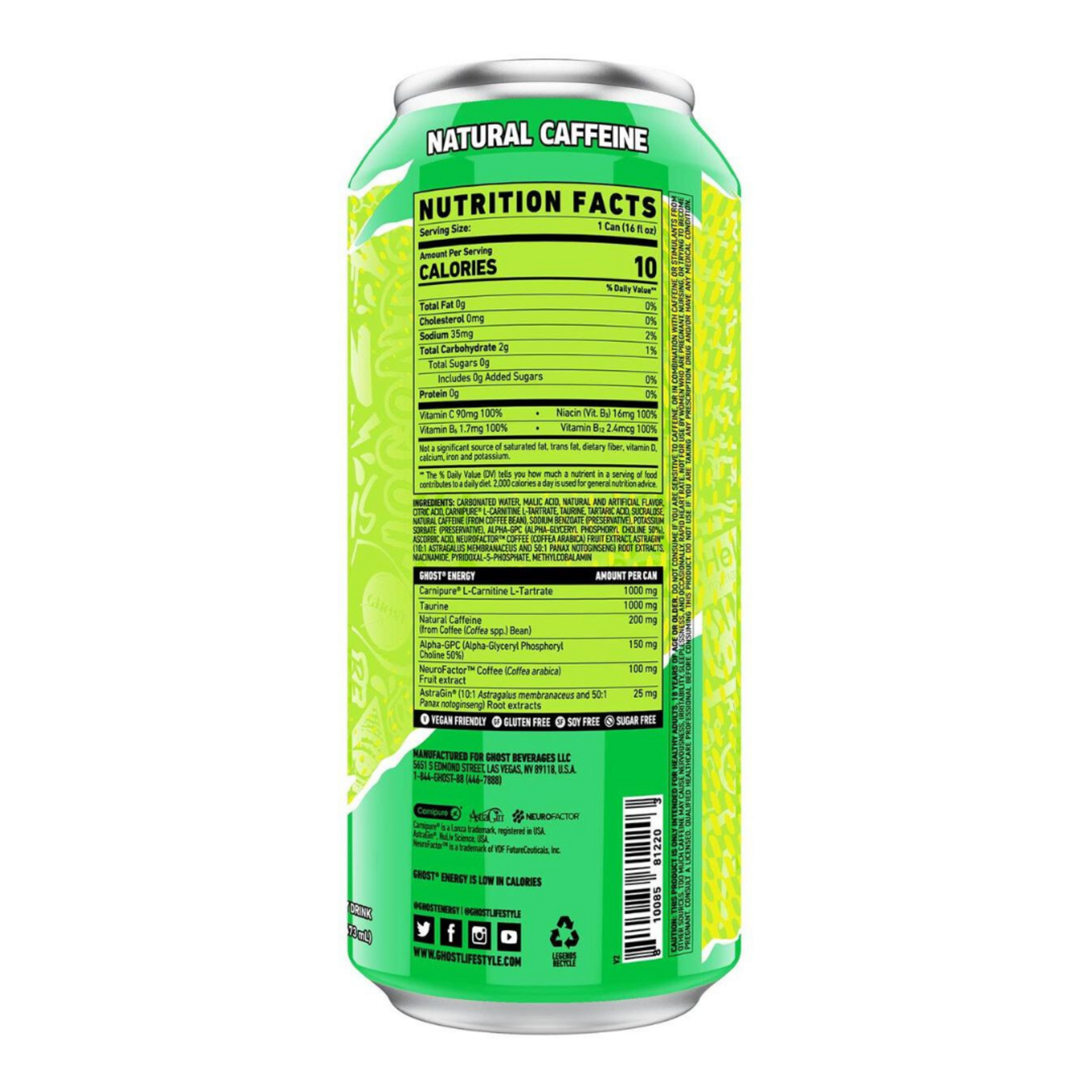 GHOST ENERGY DRINK GHOST 16OZ 12PACK