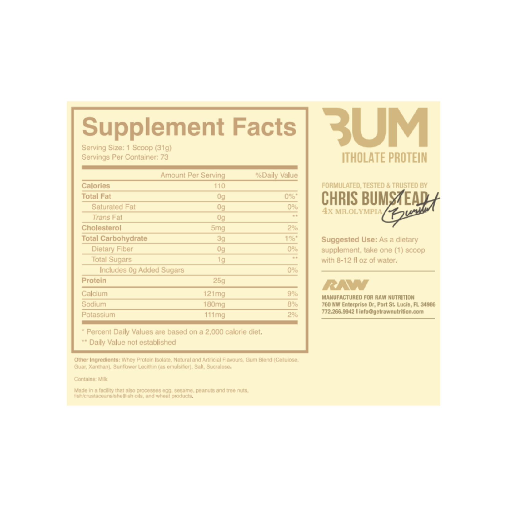RAW CBUM ITHOLATE 5LB RAW
