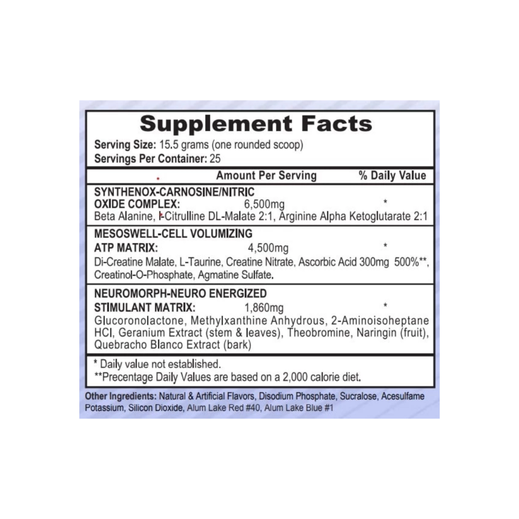 HI TECH MESOMORPH 25SV APS NUTRITION