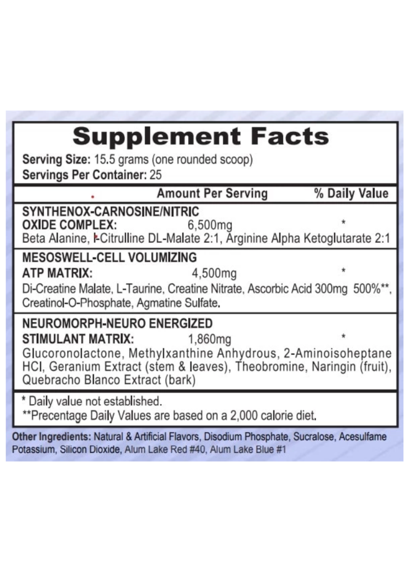 HI TECH MESOMORPH 25SV APS NUTRITION
