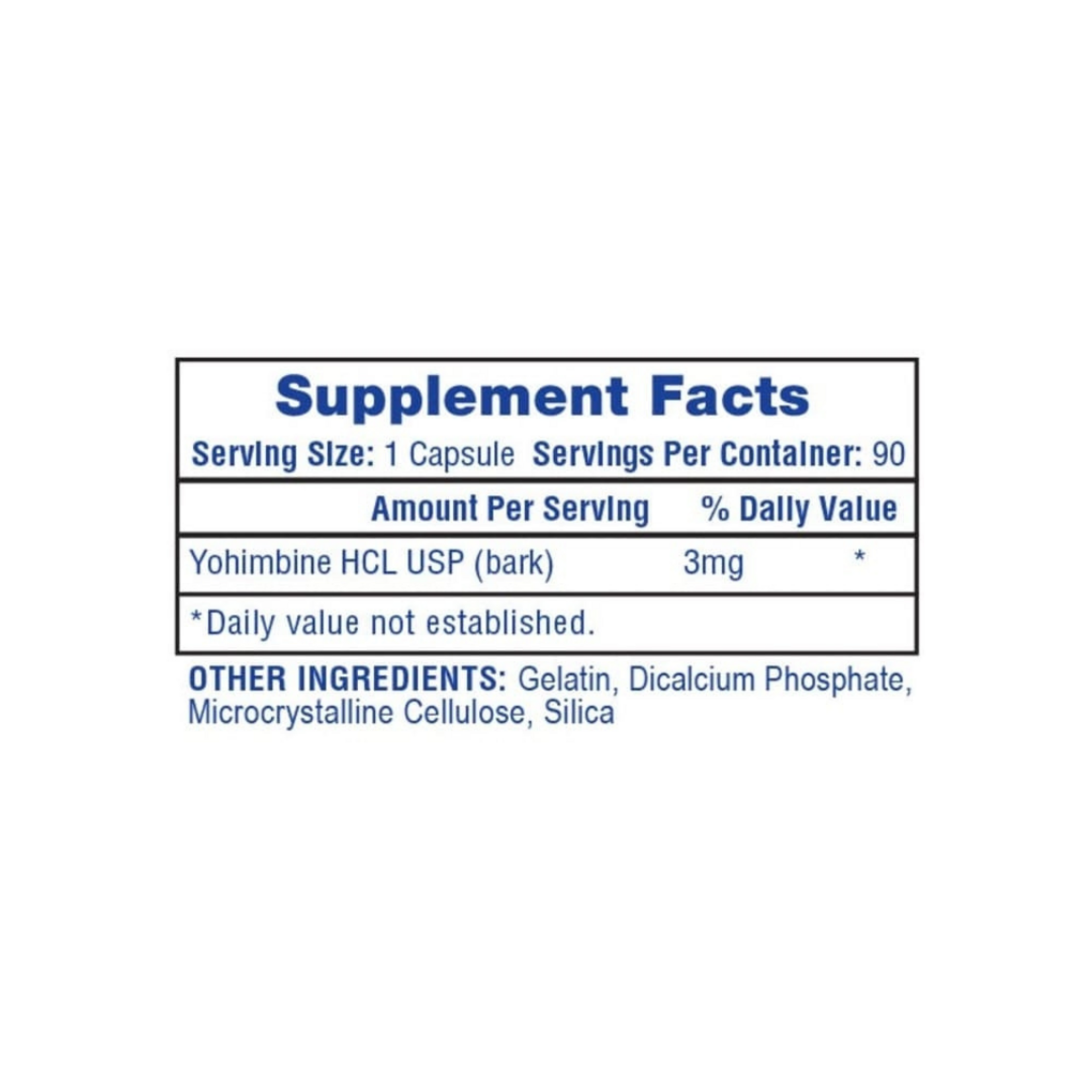 HI TECH YOHIMBE HCL HI TECH 90CAPS