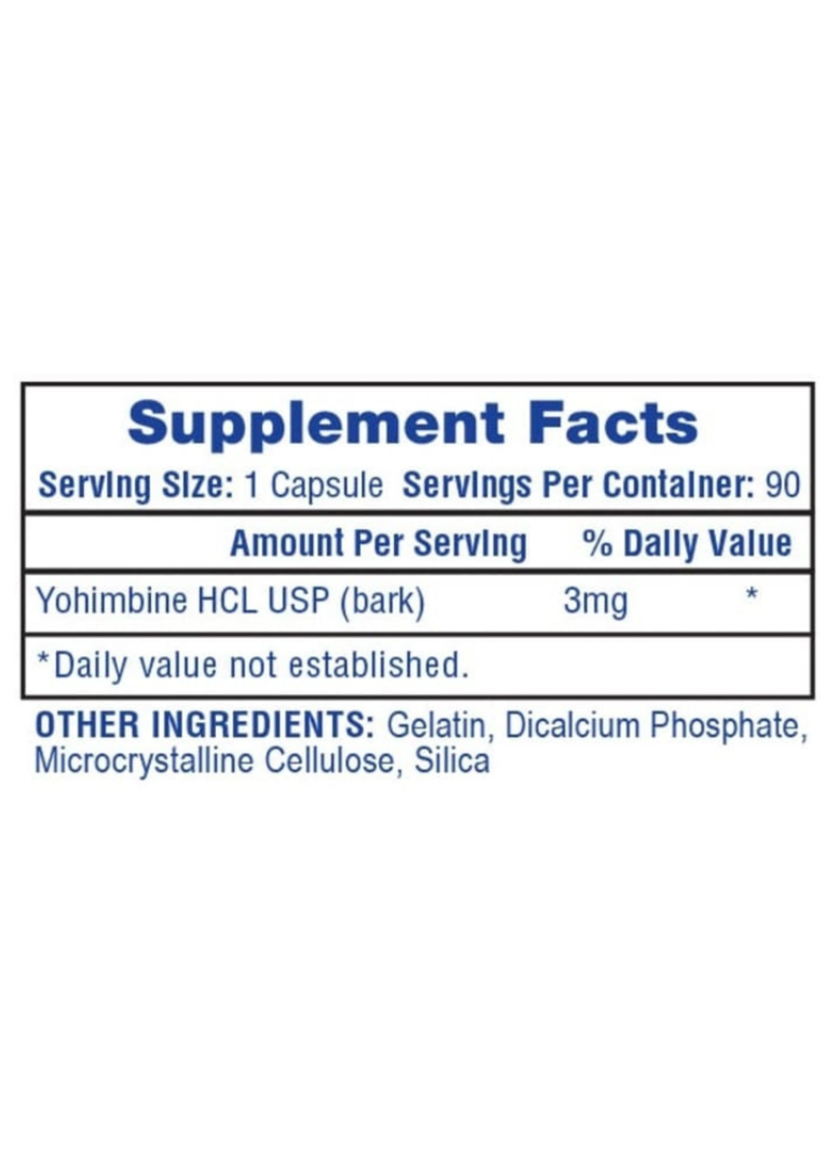 HI TECH YOHIMBE HCL HI TECH 90CAPS