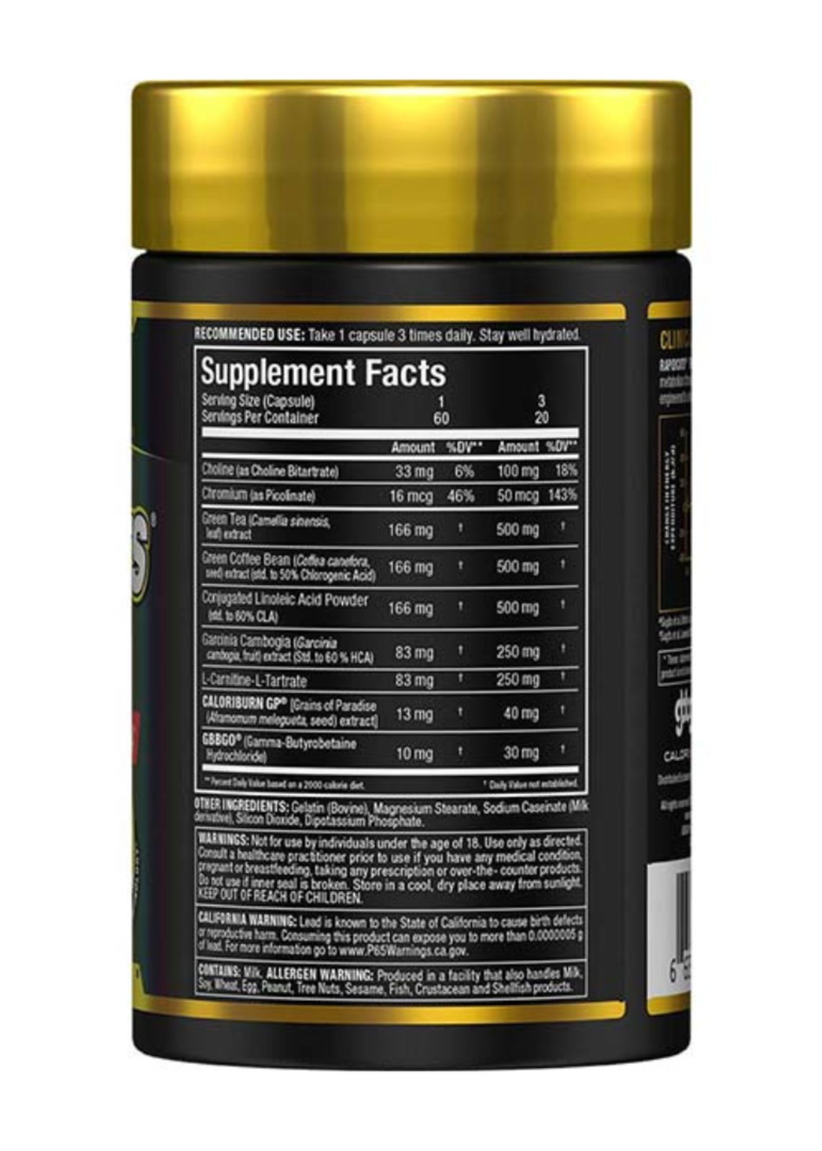 ALLMAX RAPIDCUTS THERMO ALLMAX 60CT