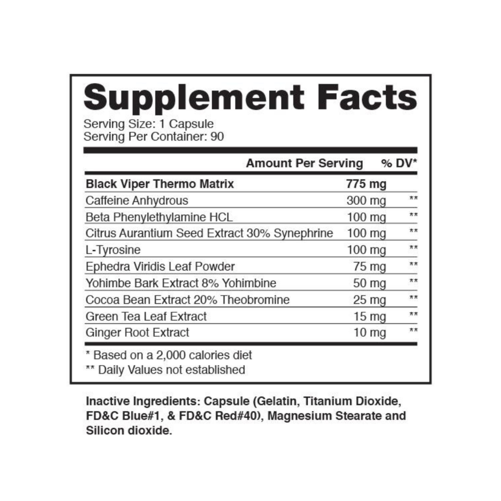 DRAGON PHARMA BLACK VIPER DRAGON PHARMA 90CAPS