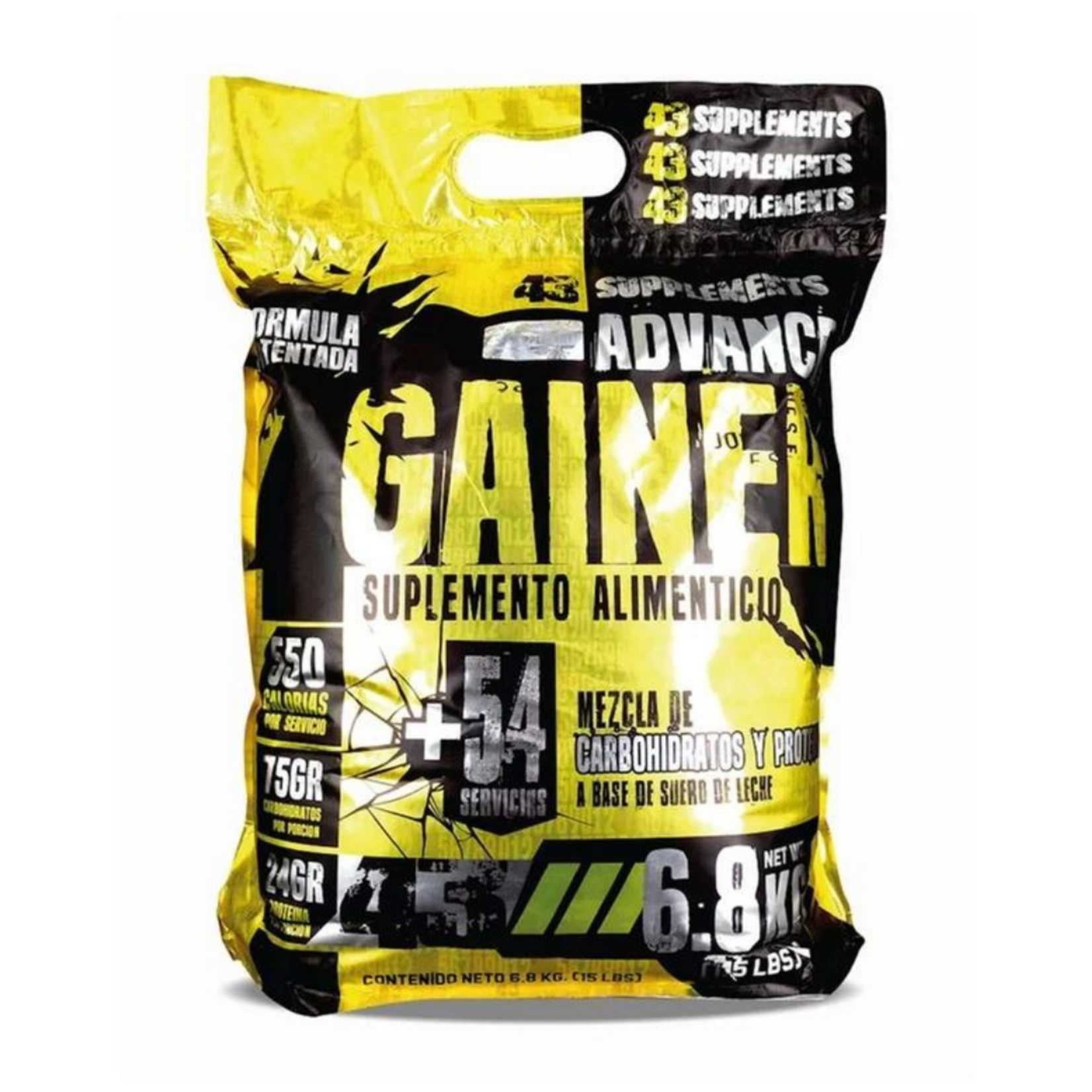 43 SUPPLEMENTS ADVANCE GAINER 43 SUPS 15LB