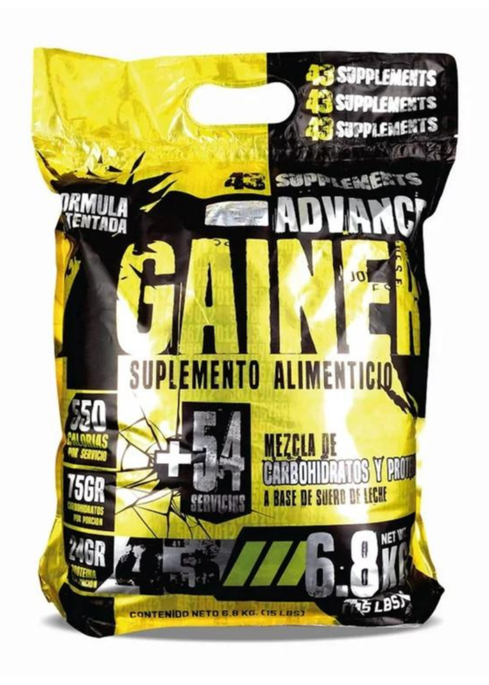 43 SUPPLEMENTS ADVANCE GAINER 43 SUPS 15LB